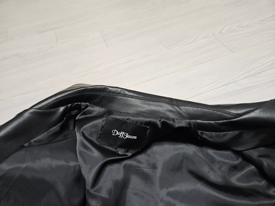 도프제이슨 오버핏 비건레더 싱글 자켓 라지 L 상품이미지5