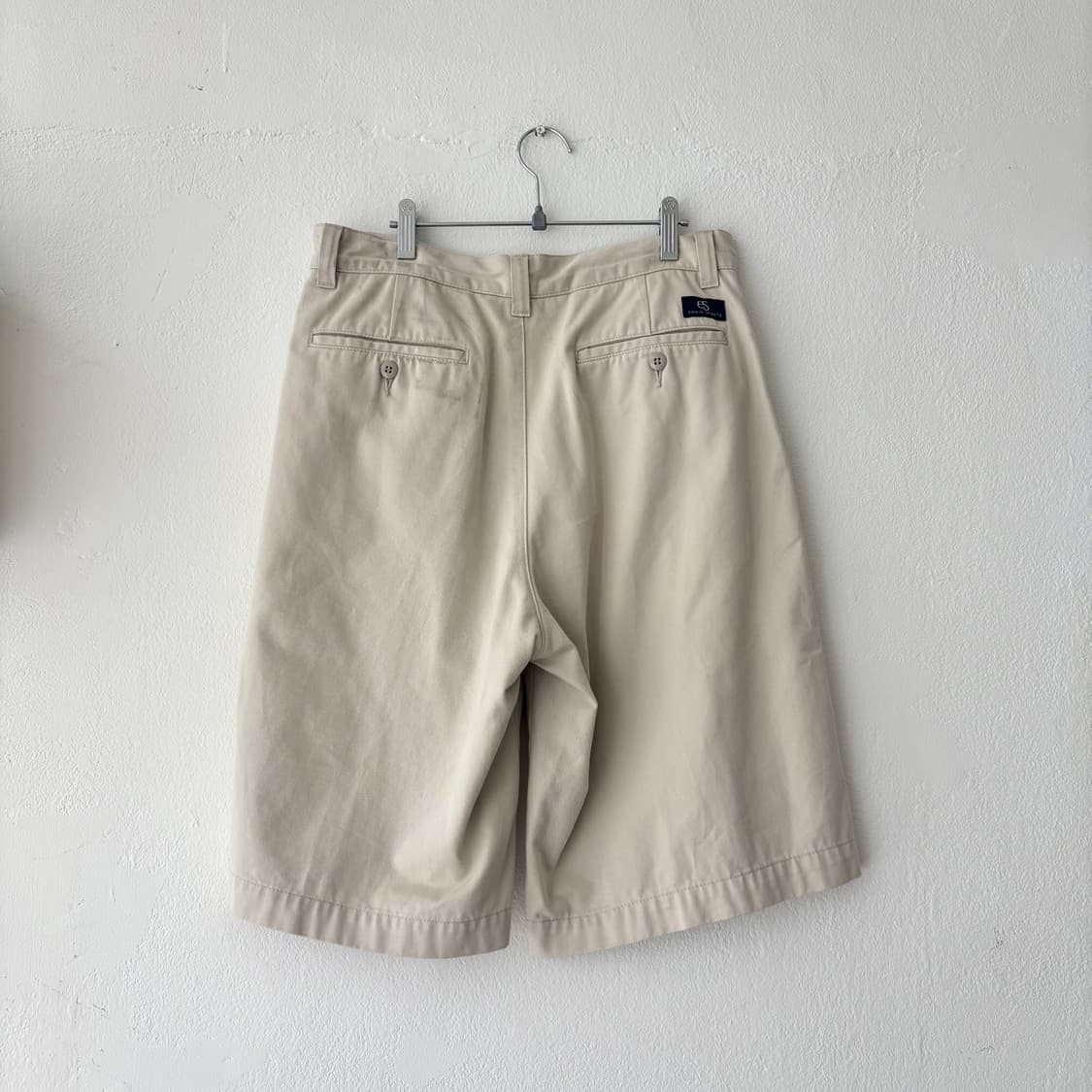 아이보리 코튼 반바지 상품이미지3