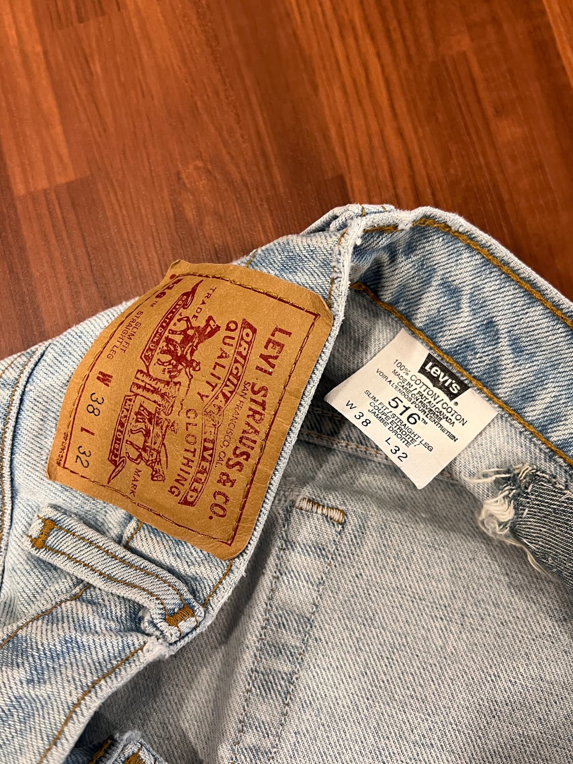 90s Levis 리바이스 516 빈티지 데님 팬츠 (Canada) 상품이미지10
