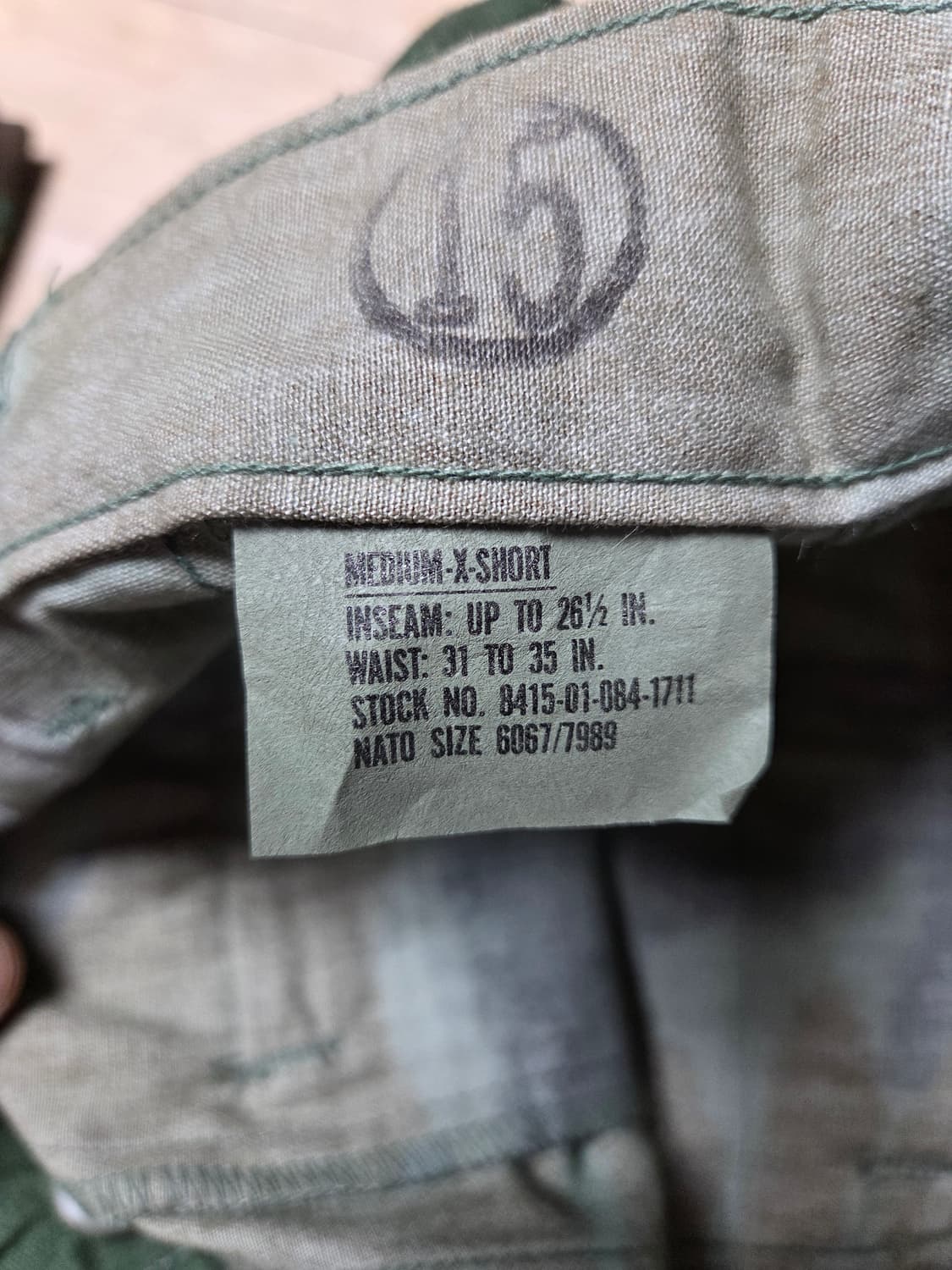 미군 우드랜드BDU 바지.M.XS.헤비웨이트.새제품 상품이미지2