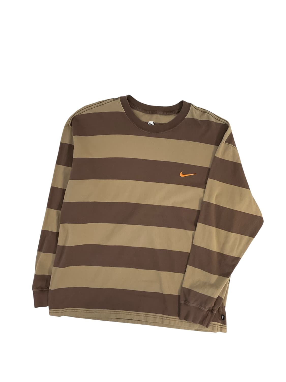 나이키 브라운 스트라이프 티 상품이미지1