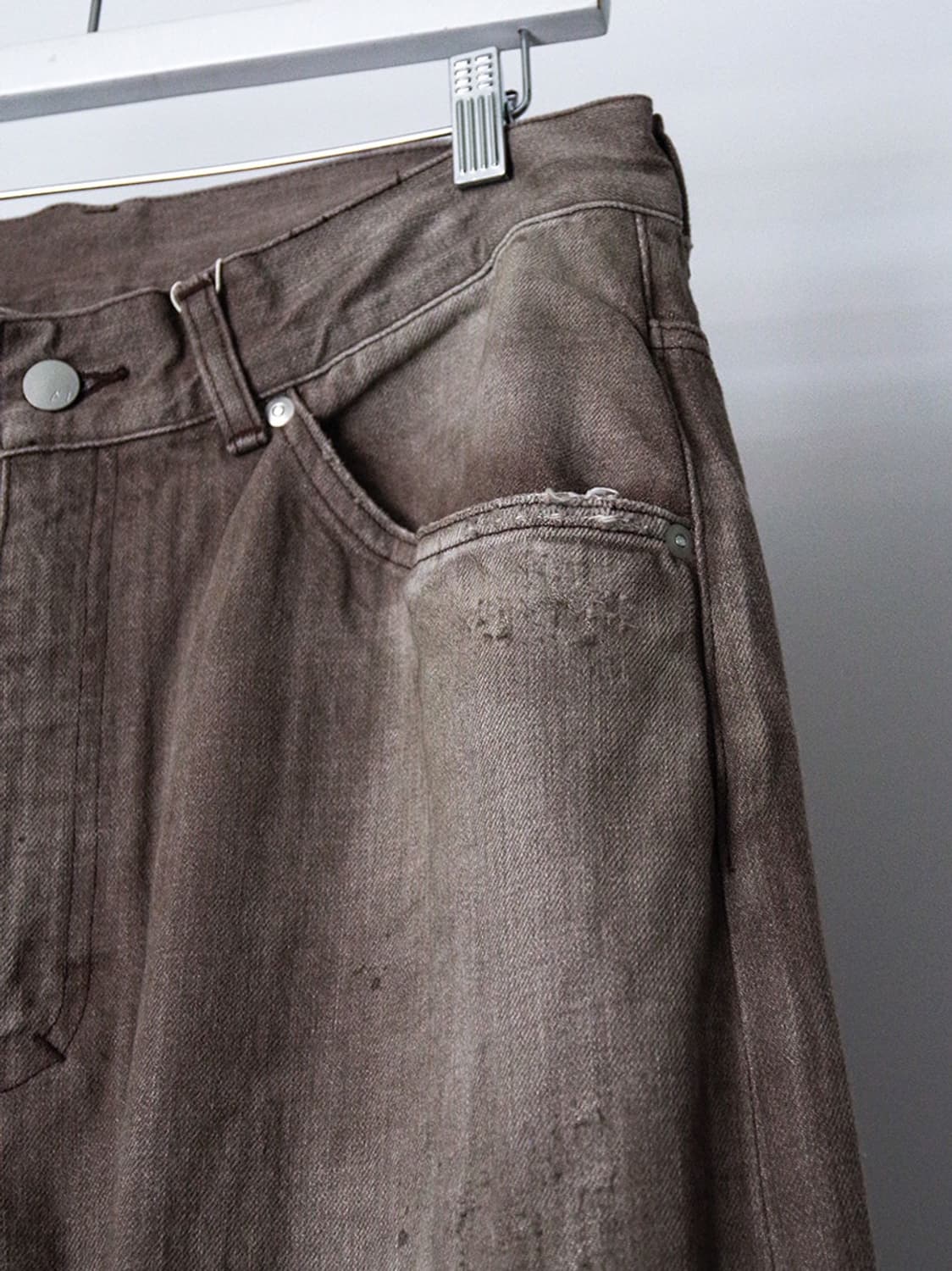 안셀름 #02 aging 1 brown denim pants 상품이미지6