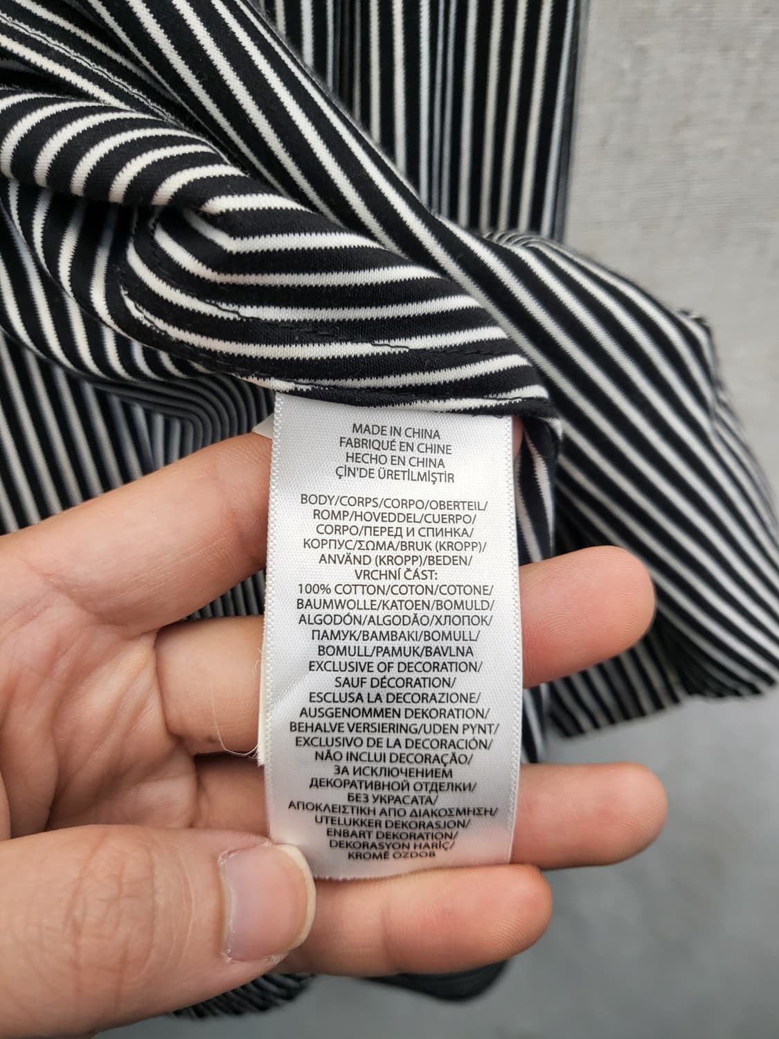 폴로 랄프로렌 스트라이프 셔츠 블랙 상품이미지4