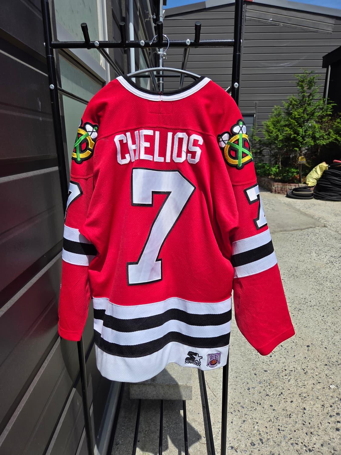 90s 스타터 NHL 시카고 블랙호크스 크리스첼리오스 레플리카저지 상품이미지2