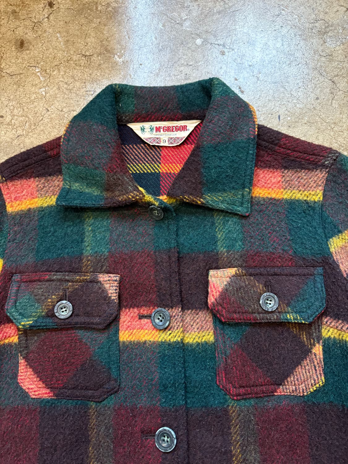 70s Mcgregor 울 셔츠 재킷 상품이미지3