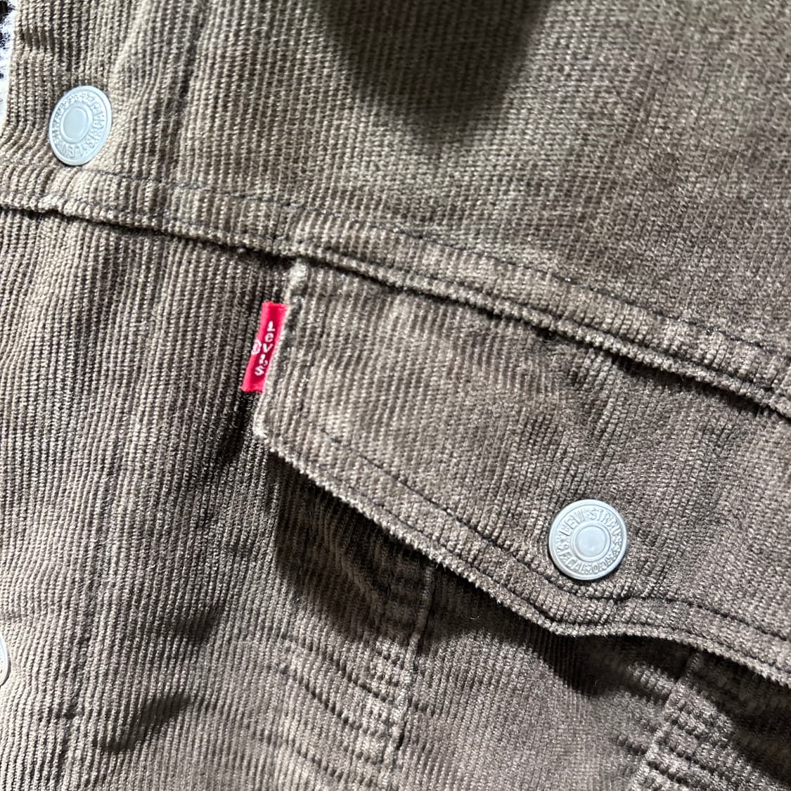 Levis Sherpa Brown Denim Jacket 상품이미지6
