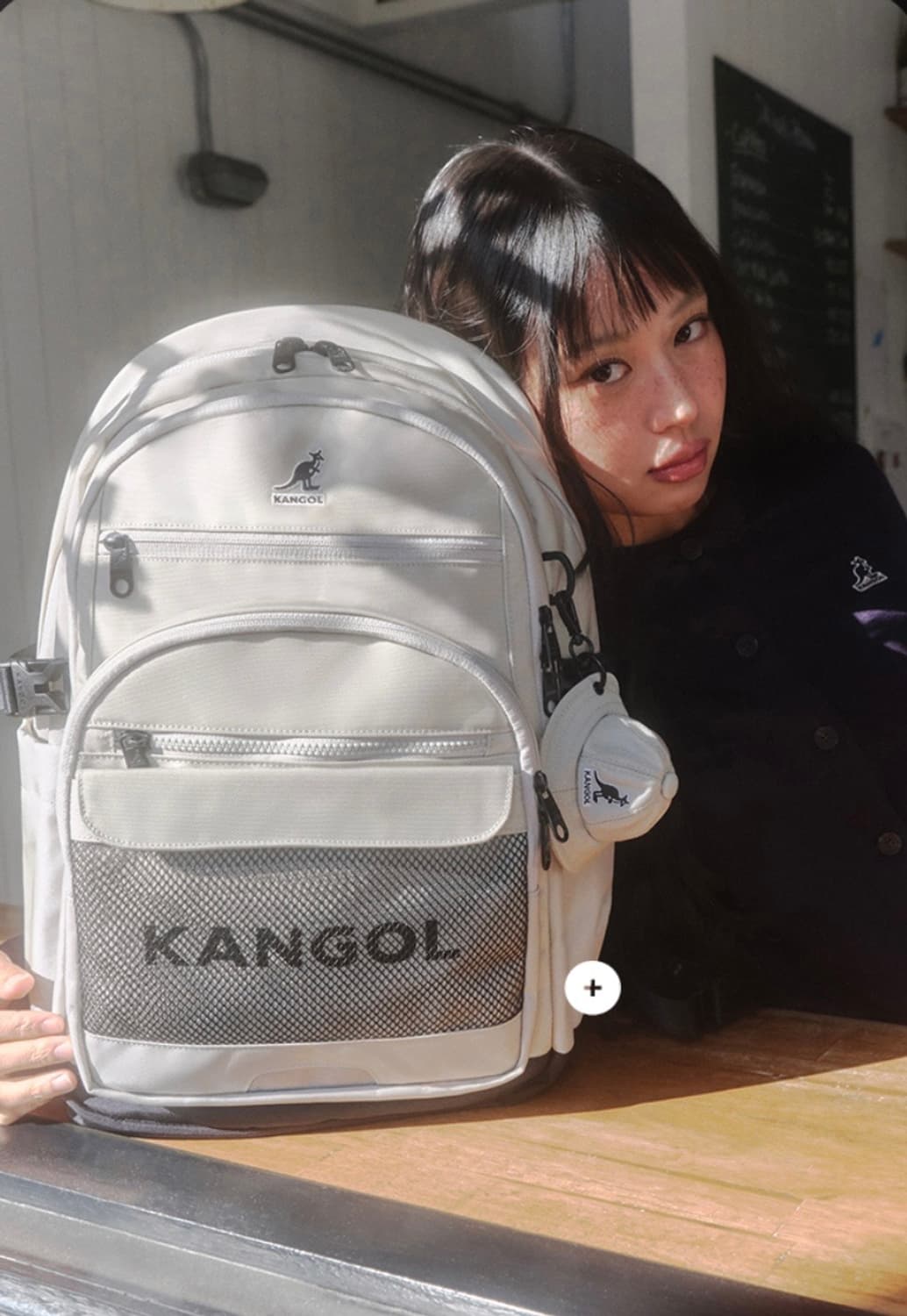 캉골 아이콘 스파크 백팩 1486 라이트그레이 상품이미지1