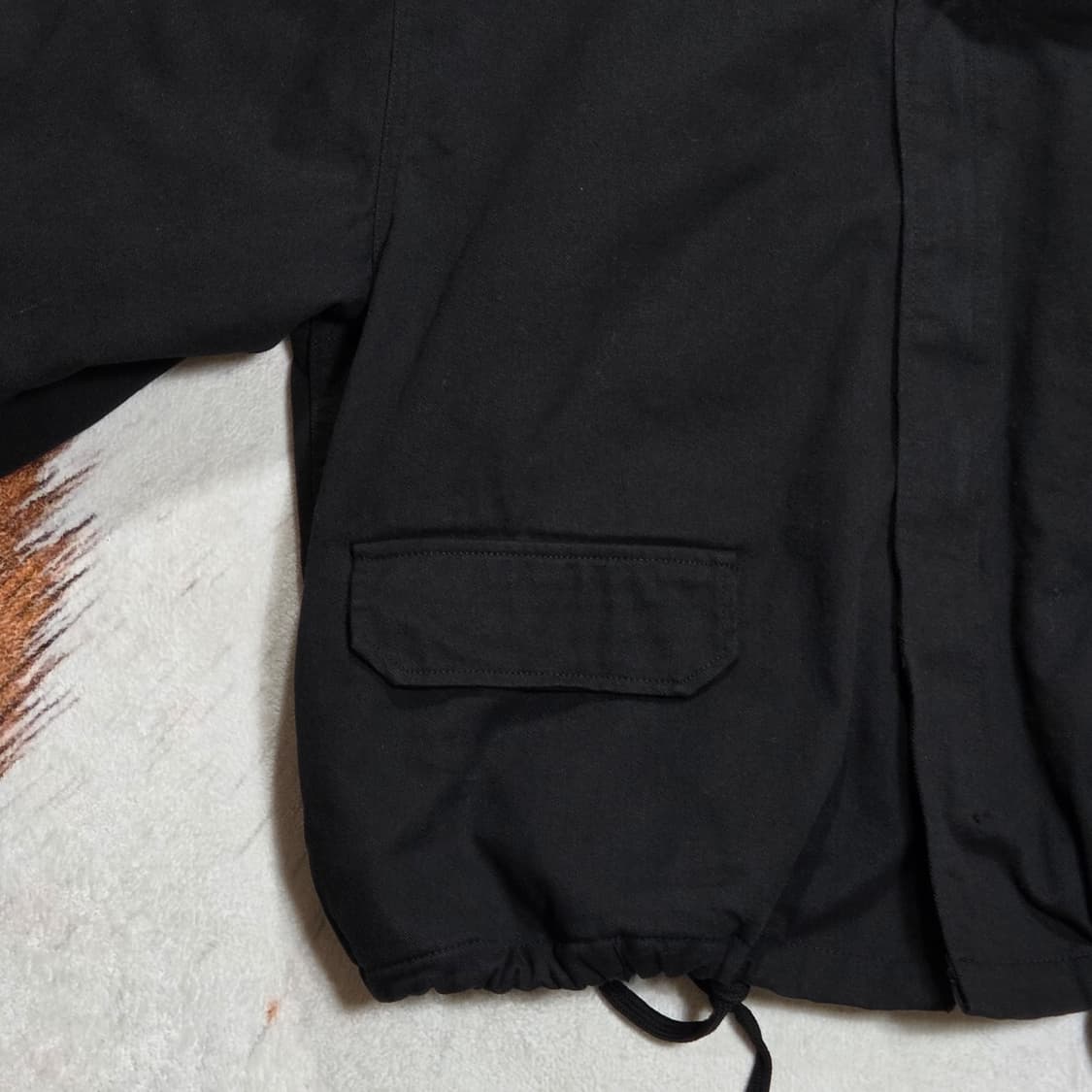 GLAMOUR 블랙 누빔 야상 코튼 자켓 상품이미지5