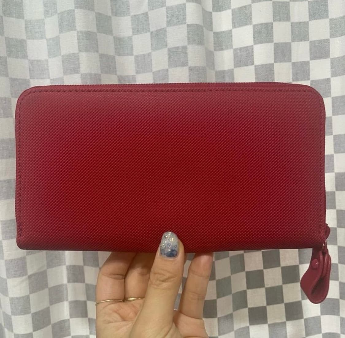 라코스테 장지갑:) 여성장지갑 지퍼지갑 빨간지갑 레드지갑 상품이미지5