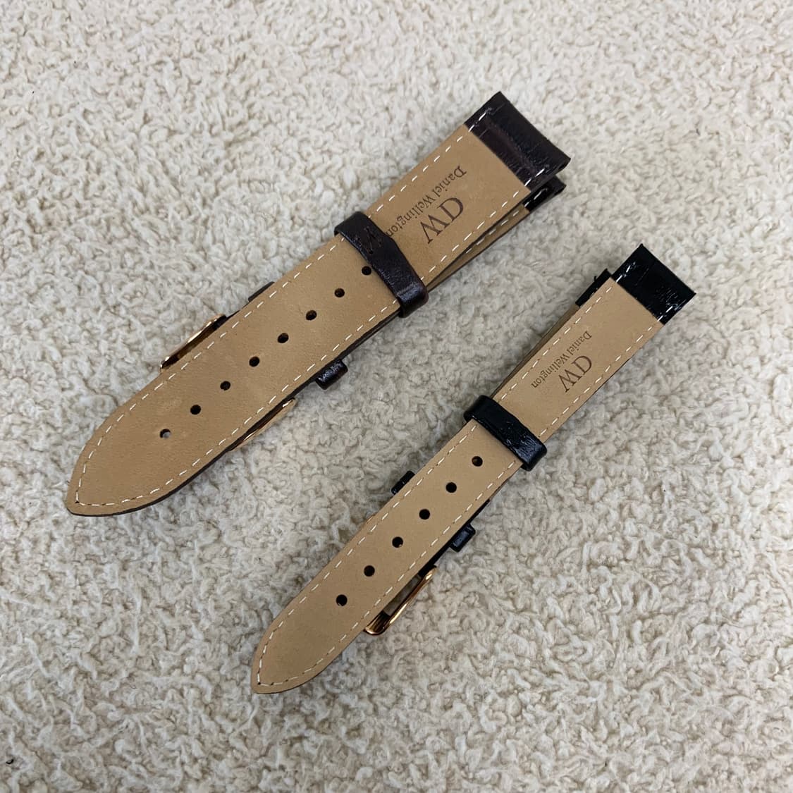 다니엘웰링턴 가죽 스트랩 커플 세트, 시계 스트랩 손목시계 상품이미지5