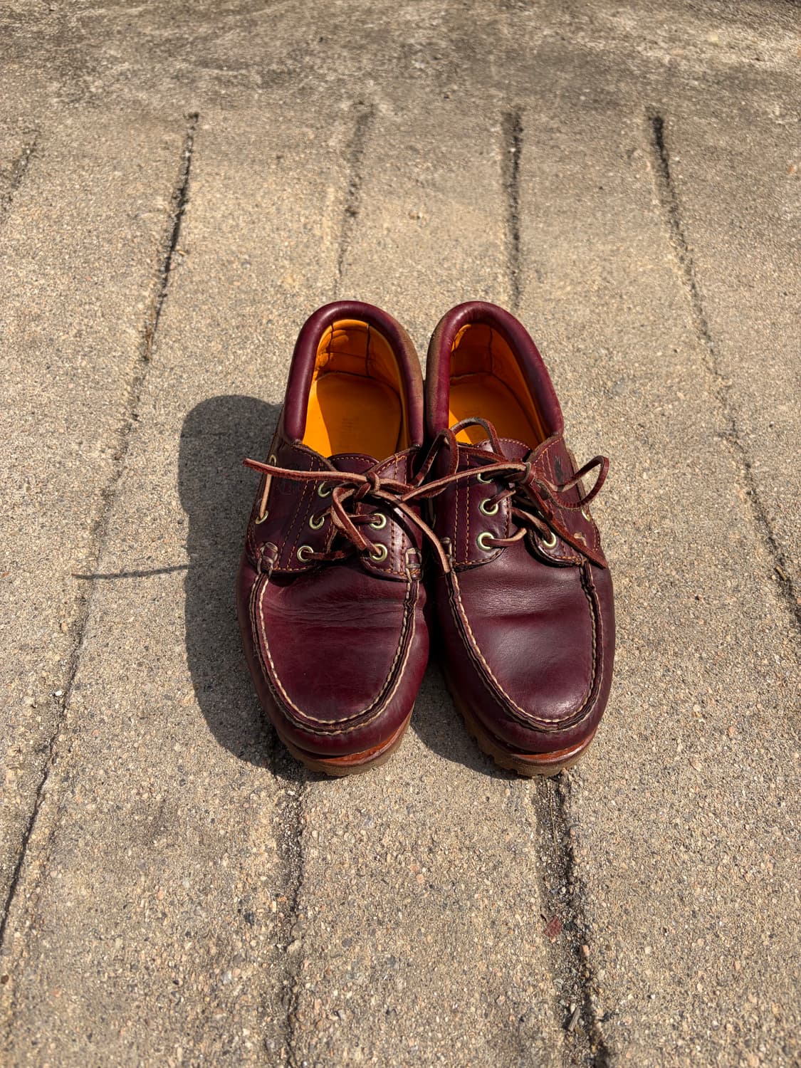 Timberland 3아이 클래식 보트슈즈 버건디 260  상품이미지4