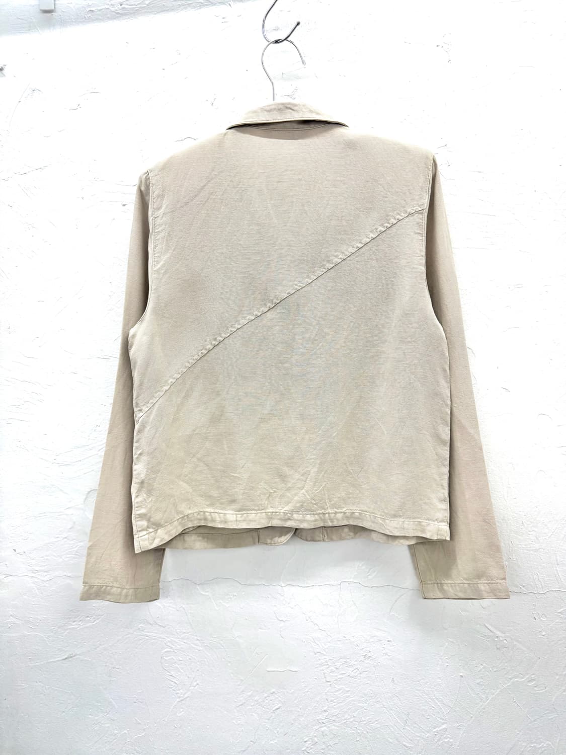 JPN 사선 린넨 자켓 상품이미지3