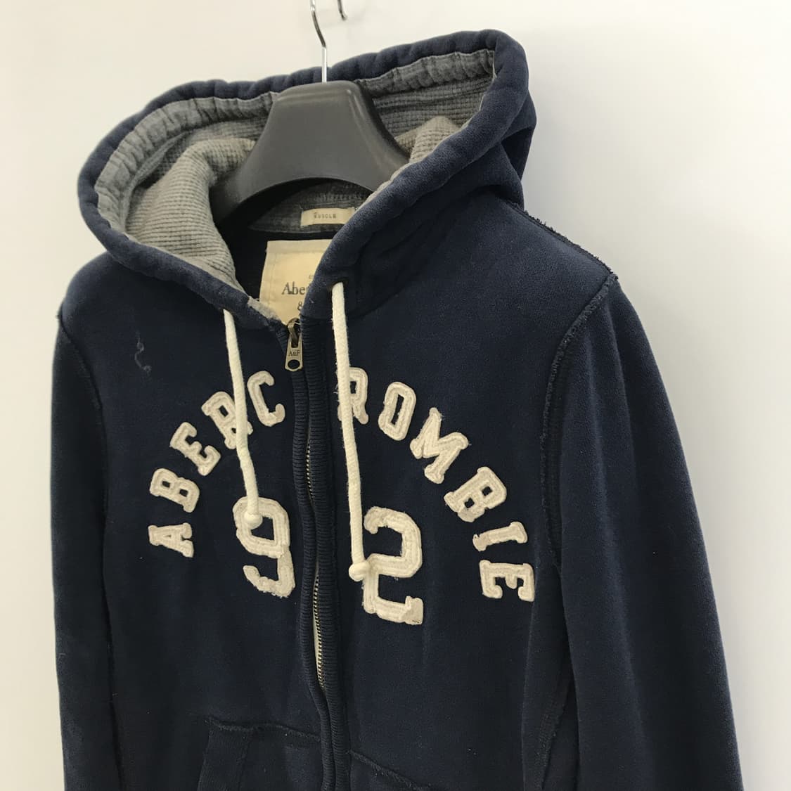 아베크롬비 Y2K 네이비 아치로고 후드집업 [M] 상품이미지2
