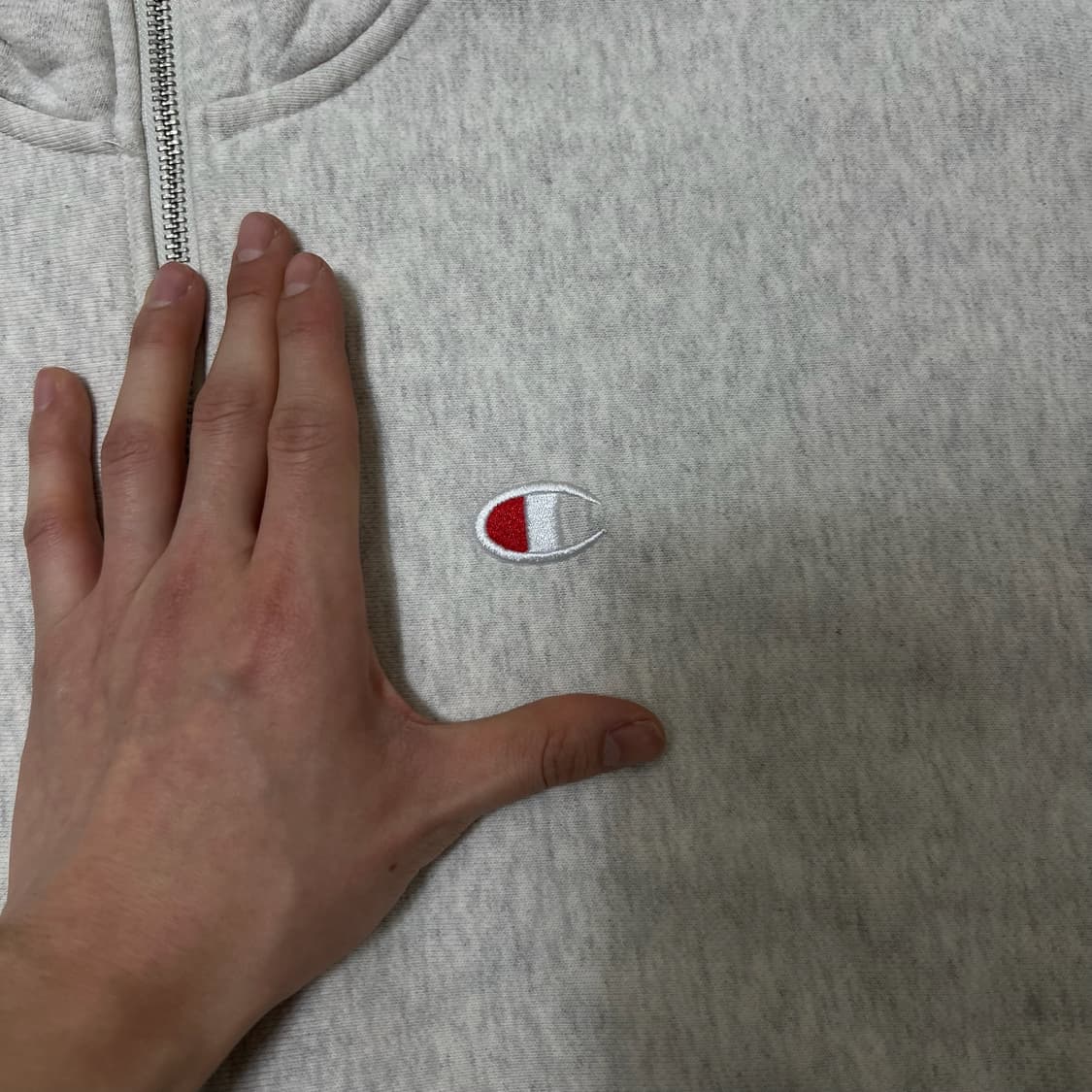 챔피온 어센틱 로고 반집업 맨투맨 L/100  상품이미지4