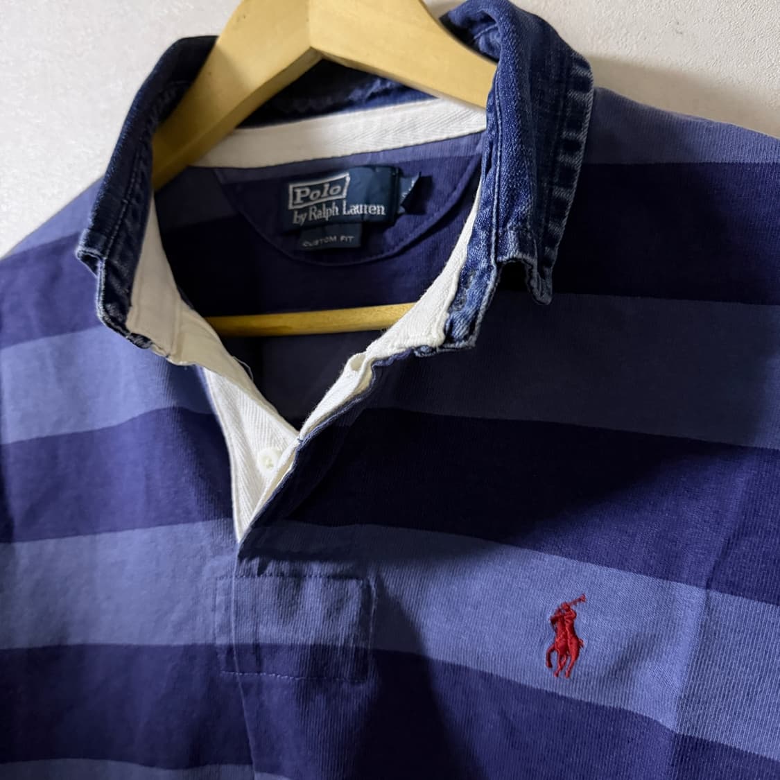 폴로 랄프로렌 데님배색 럭비 긴팔카라 티셔츠 커스텀XL (105) 상품이미지10