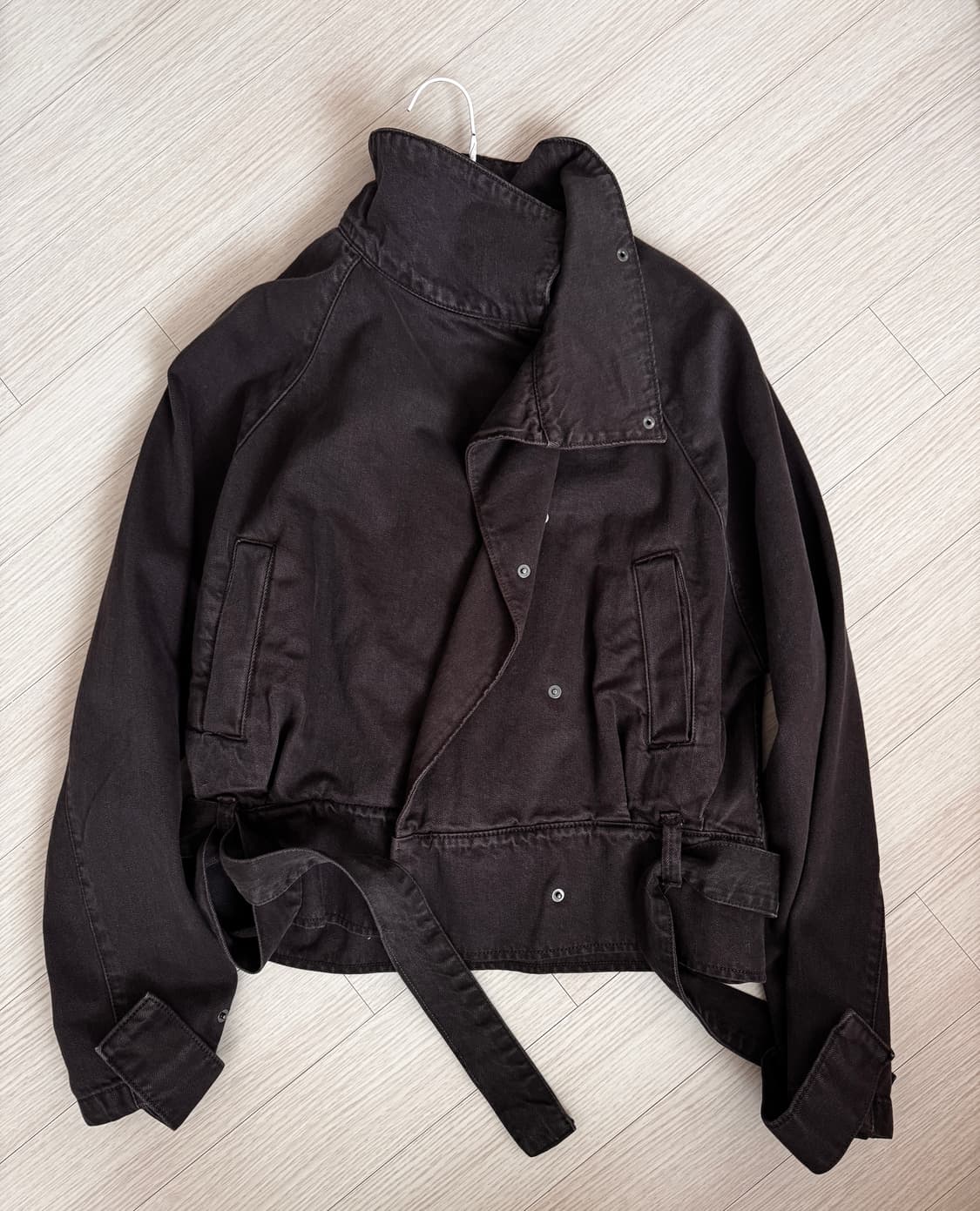 자라 벨트 코튼 자켓 상품이미지3