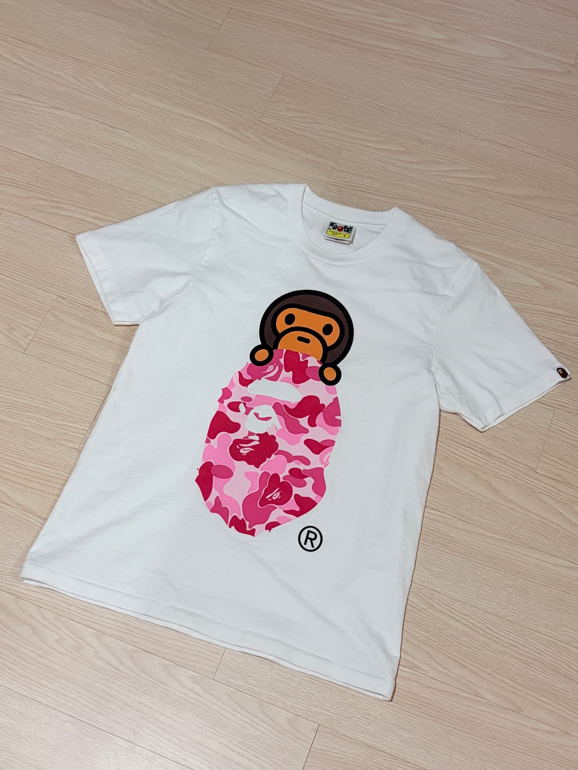 Bape 정품 베이프 마일로온사루 티셔츠 여성S 상품이미지2