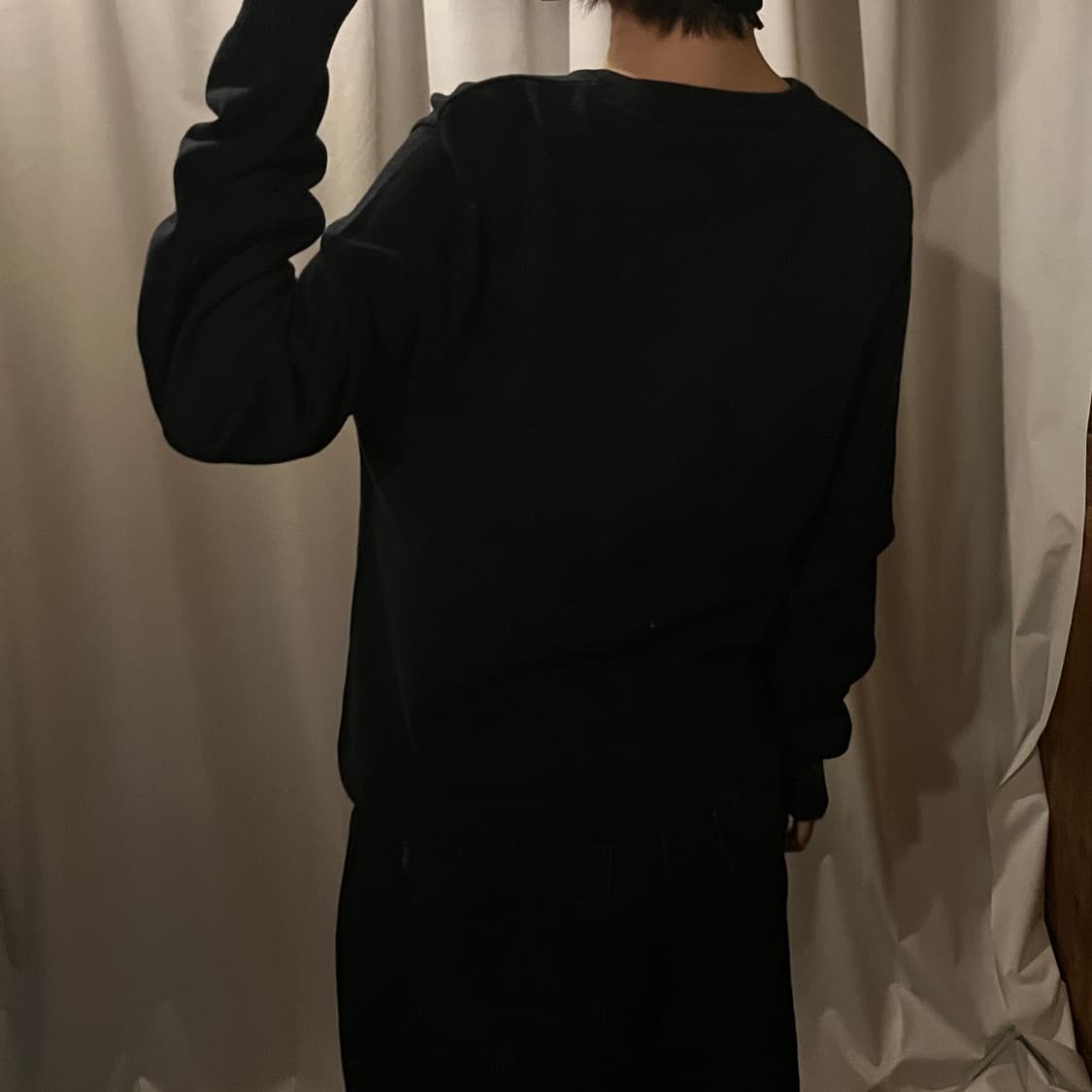 타미힐피거 브이넥 니트 블랙 상품이미지3