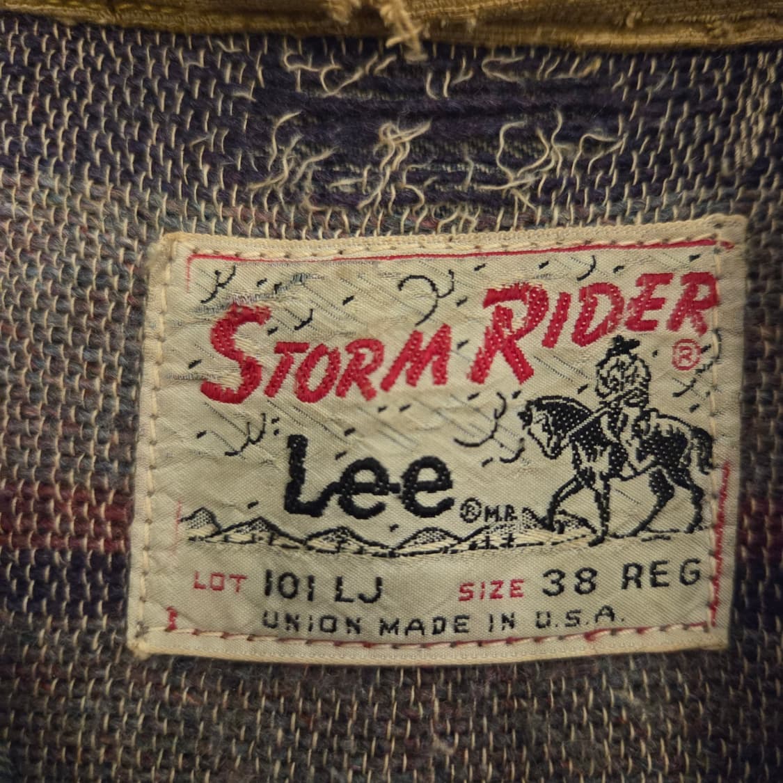 60s lee 리 스톰라이더 데님자켓 38r 상품이미지3