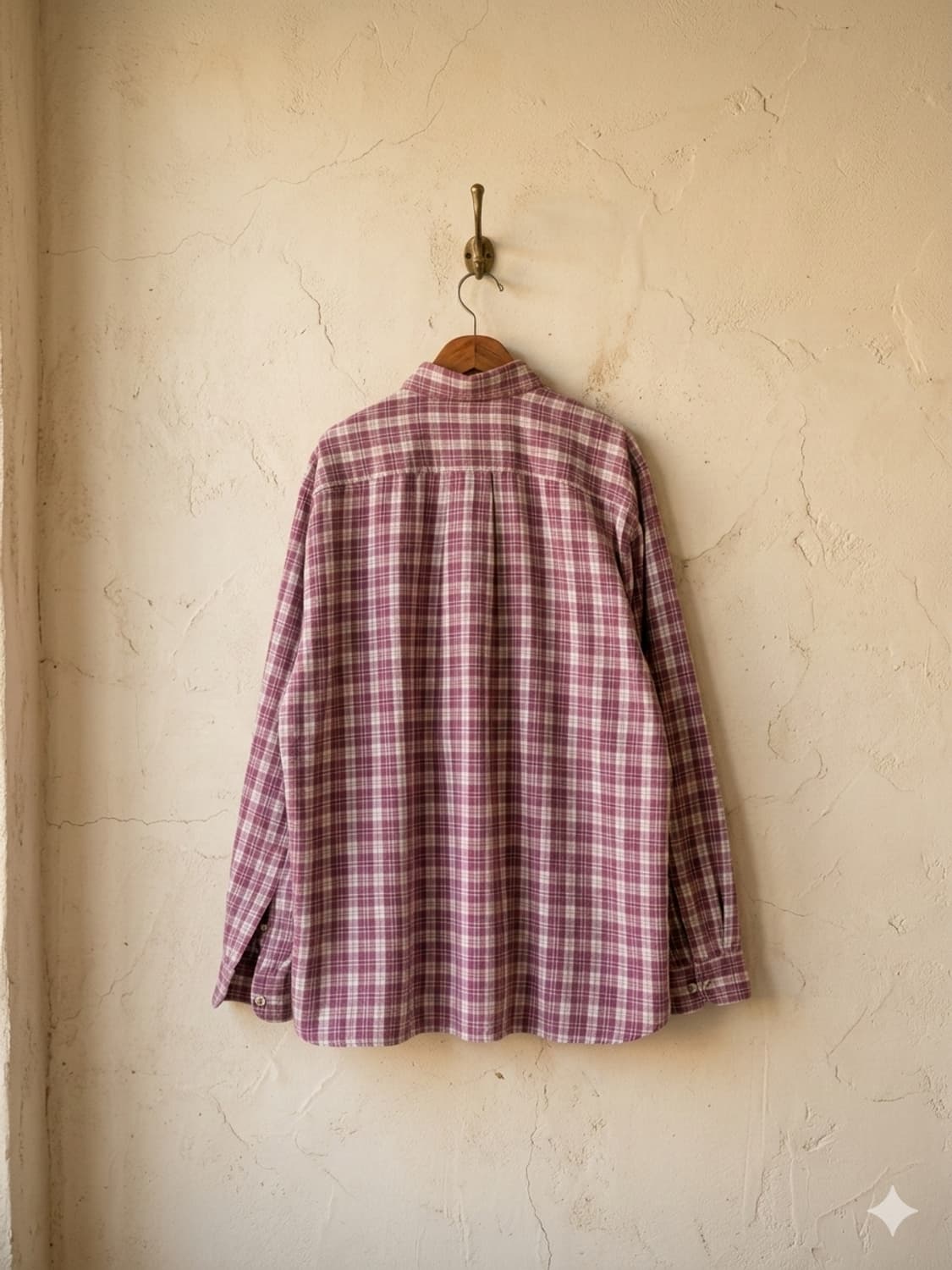 더스티 로즈빛 플래드 티롤리언 셔츠 상품이미지4
