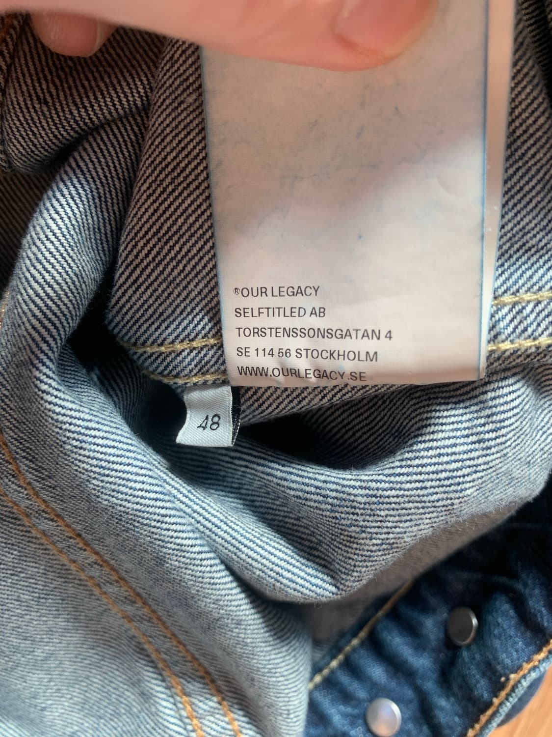 아워레가시 데님자켓 알타몬트 48 상품이미지5