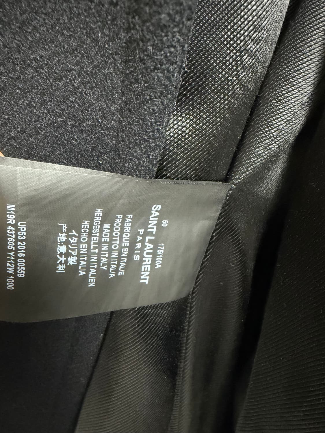 [에디 아카이브] 생로랑 15AW 더블 코트 (울/캐시미어 혼방) 상품이미지4