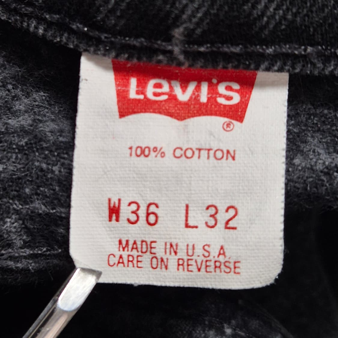 [36]90s US Made 리바이스 550 블랙-425 상품이미지5