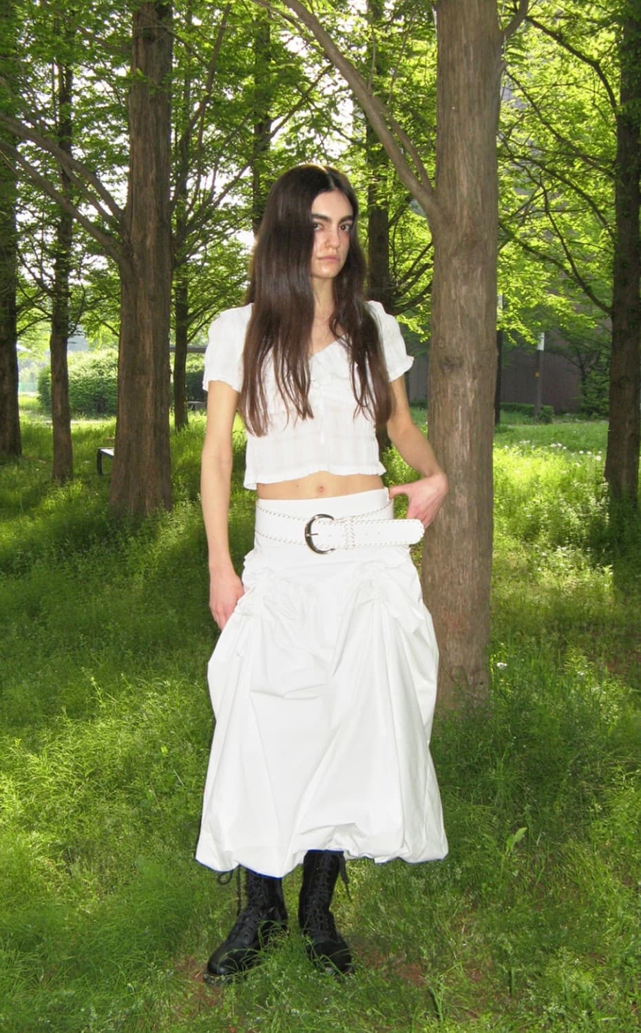 밀로 우먼 벌룬 셔링 맥시 스커트 상품이미지7