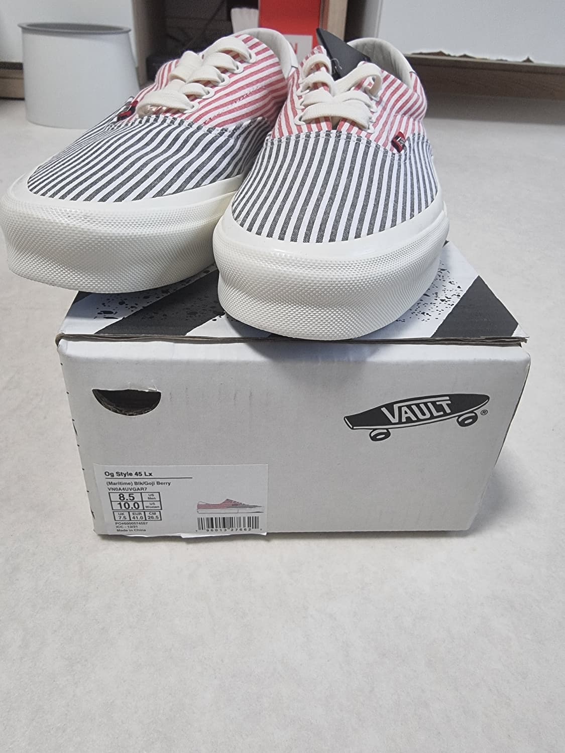 반스 볼트 검/빨 스트라이프 상품이미지2