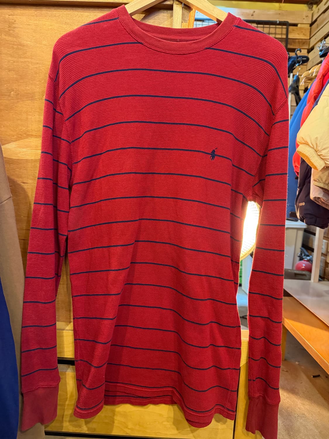 폴로 랄프로렌 스트라이프 레드 롱슬리브 상품이미지1