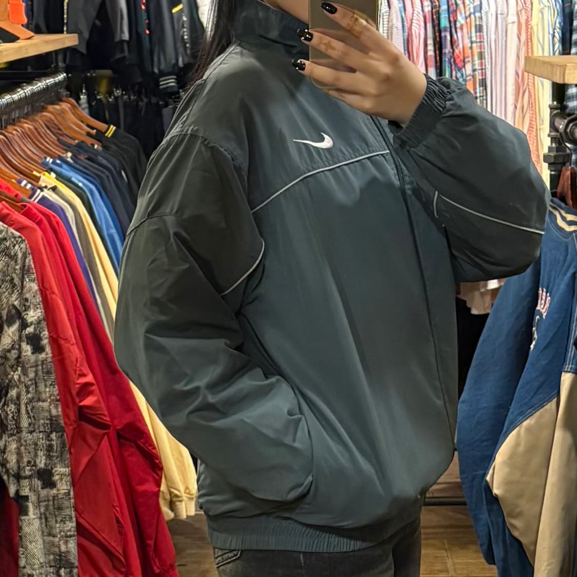 [HI] 나이키 바람막이 카키그레이 상품이미지4