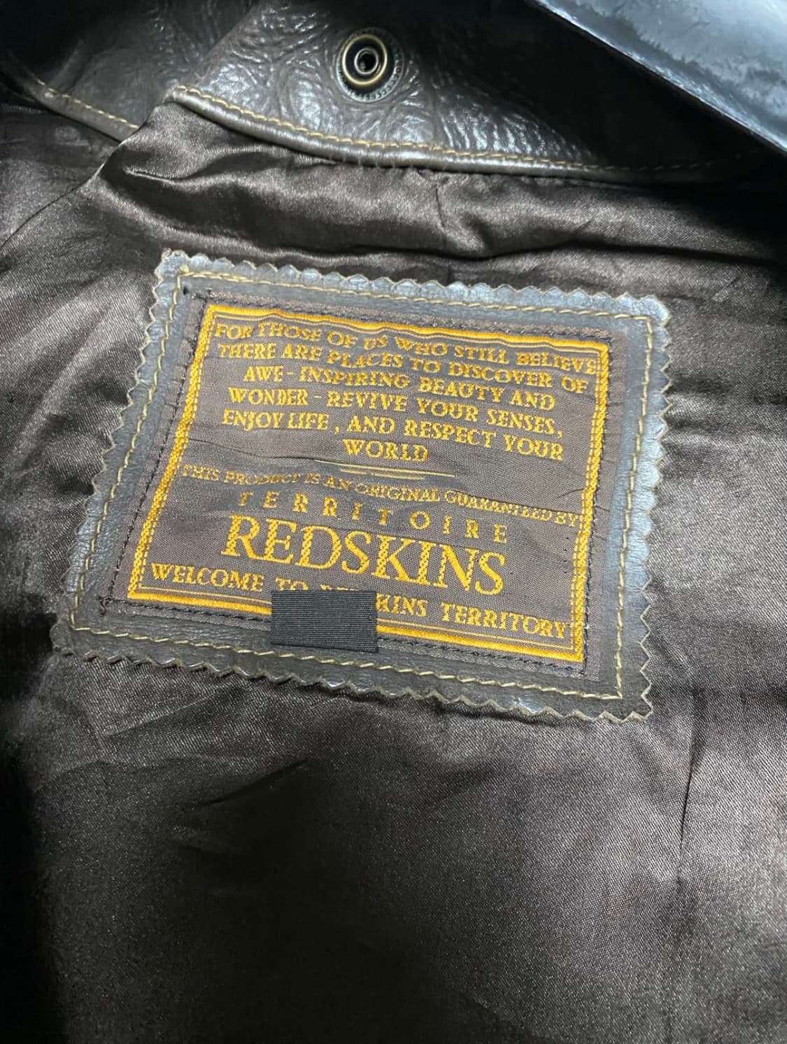 레드스킨스 가죽자켓 L 상품이미지4