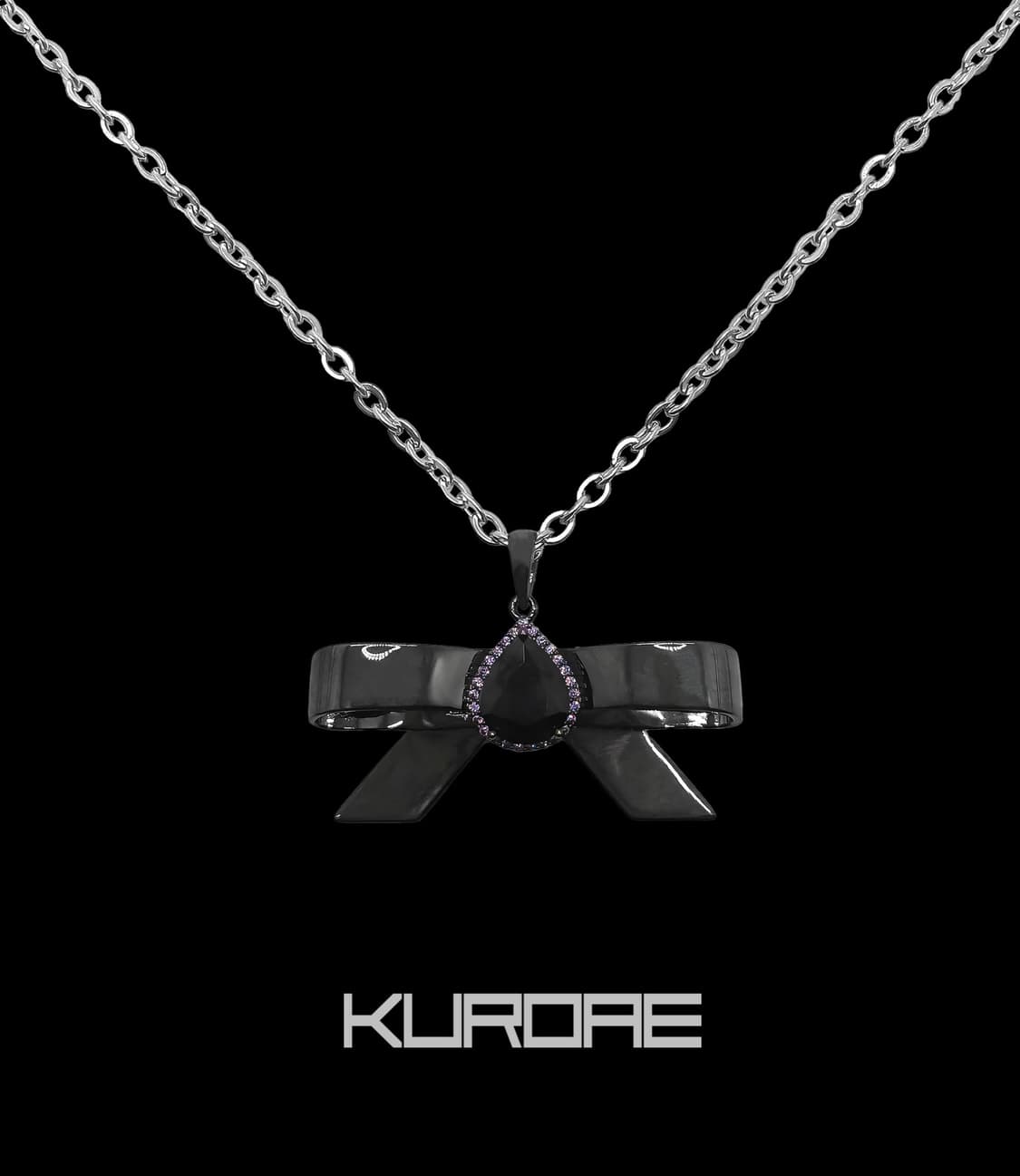 KUKU Tear Ribbon Long Necklace 상품이미지1