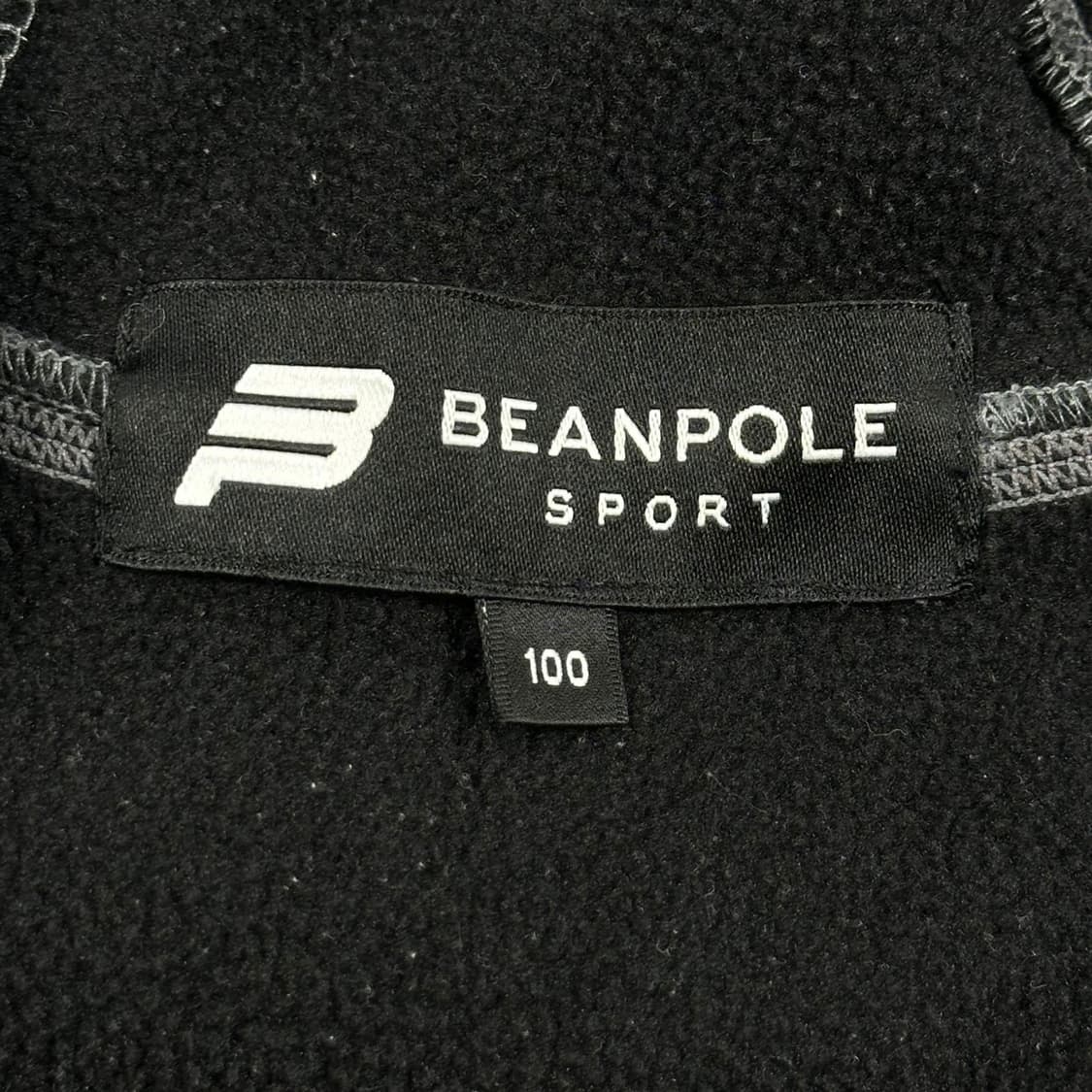 빈폴 스포츠 블랙 후리스 풀오버 후드집업 (L) 상품이미지5