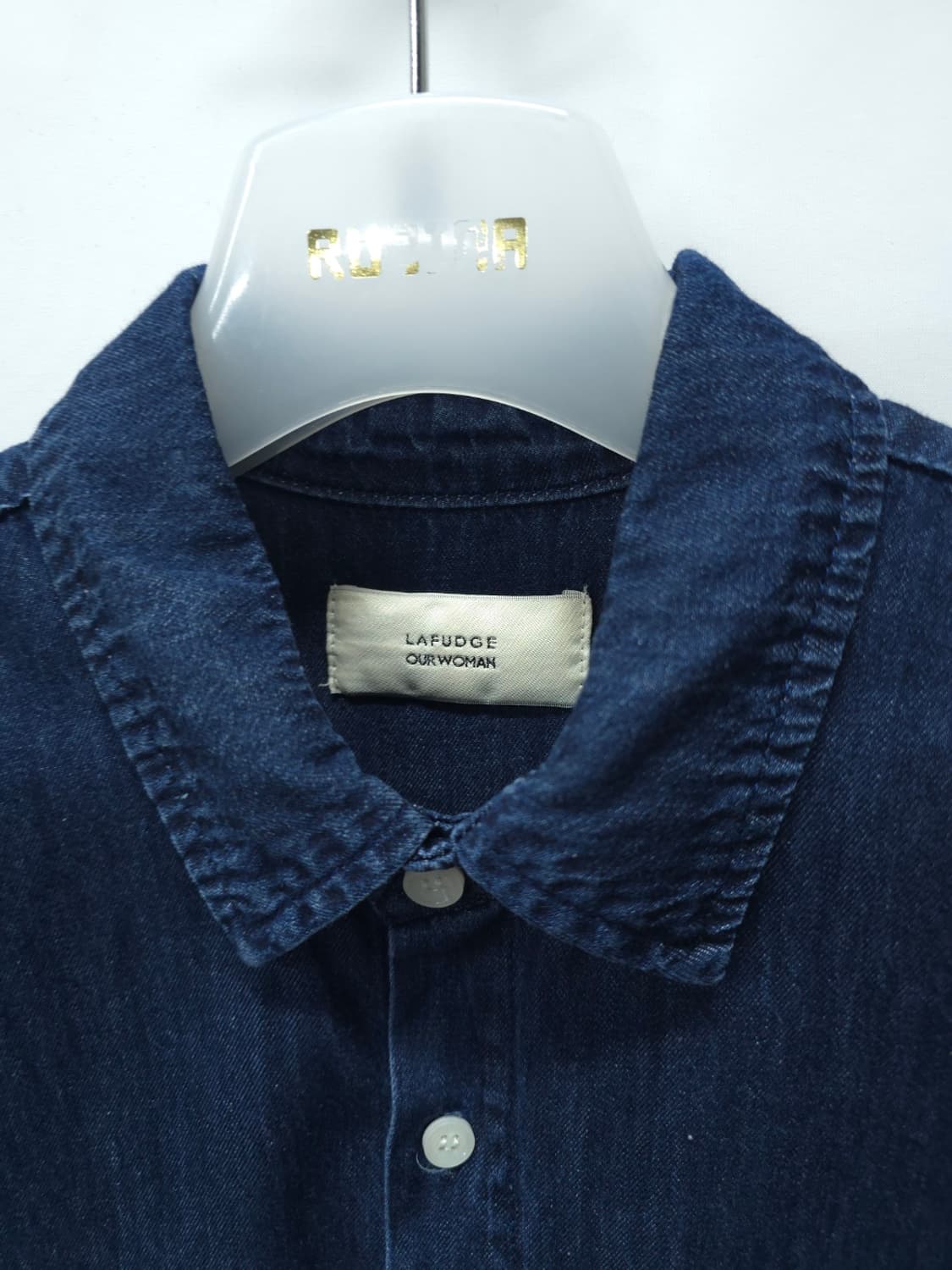 라퍼지스토어 여성 딥블루 데님 셔츠 (S) 상품이미지3