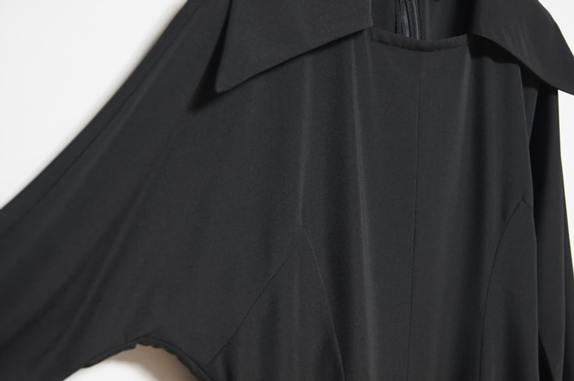 Yohji Yamamoto i wish Y's bis 세련된 블랙 원피스 상품이미지3