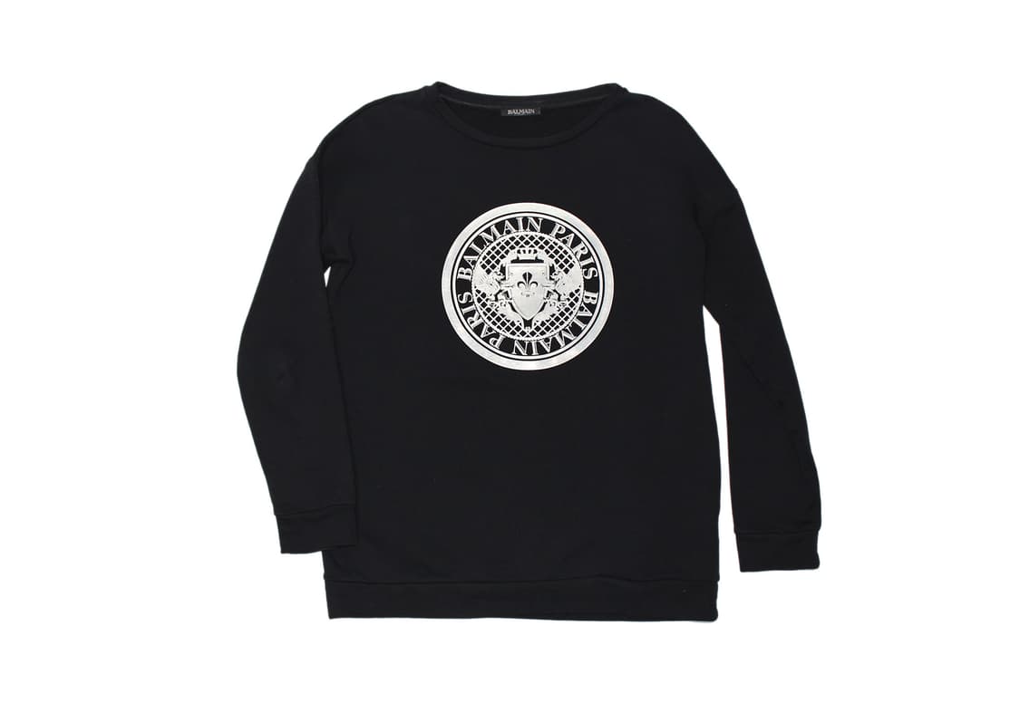 2000s BALMAIN 발망 리플렉티브 스웻셔츠 상품이미지1