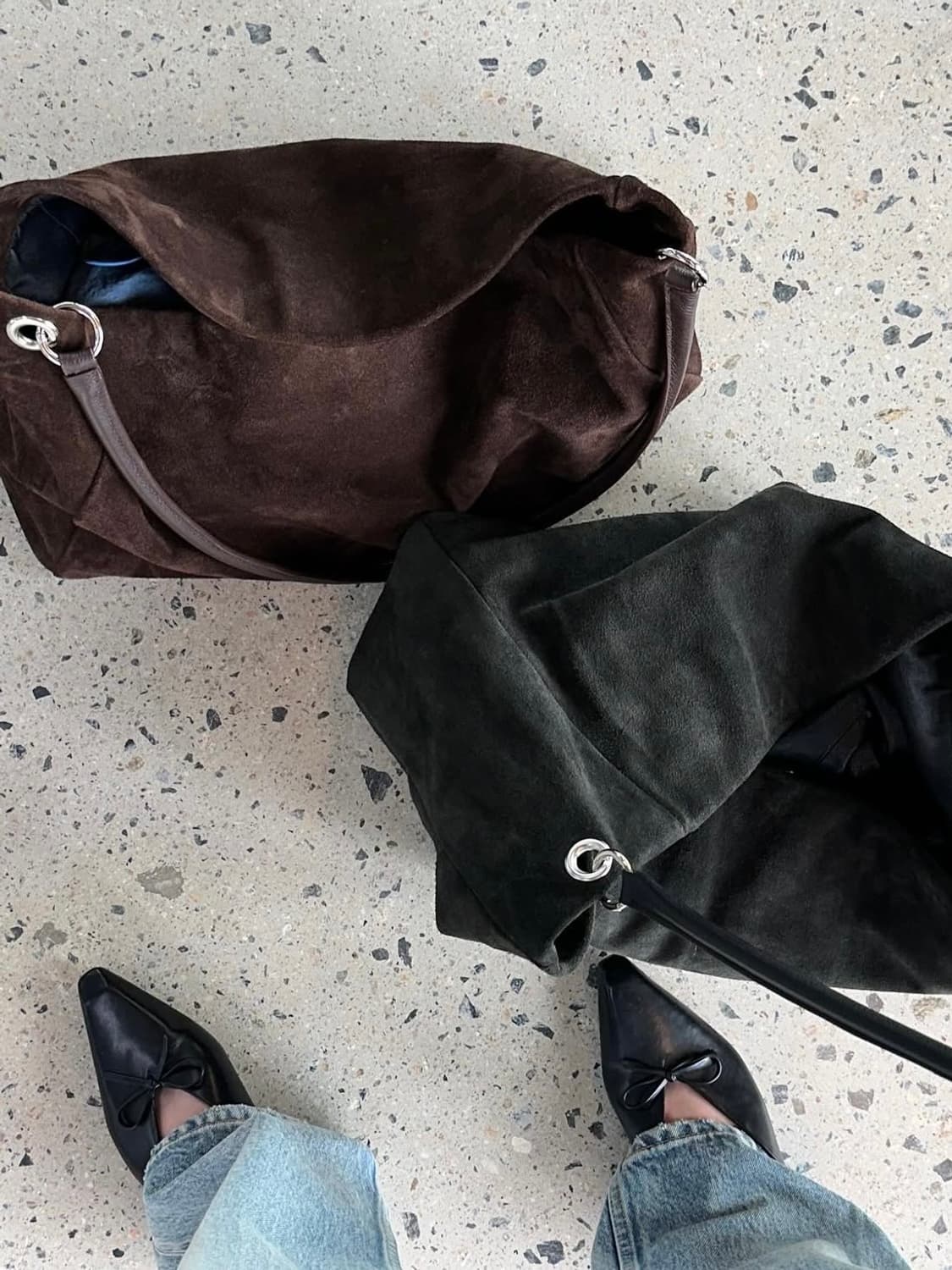 DEINET SUEDE BIG BAG 다이닛 스웨이드 빅백 상품이미지4