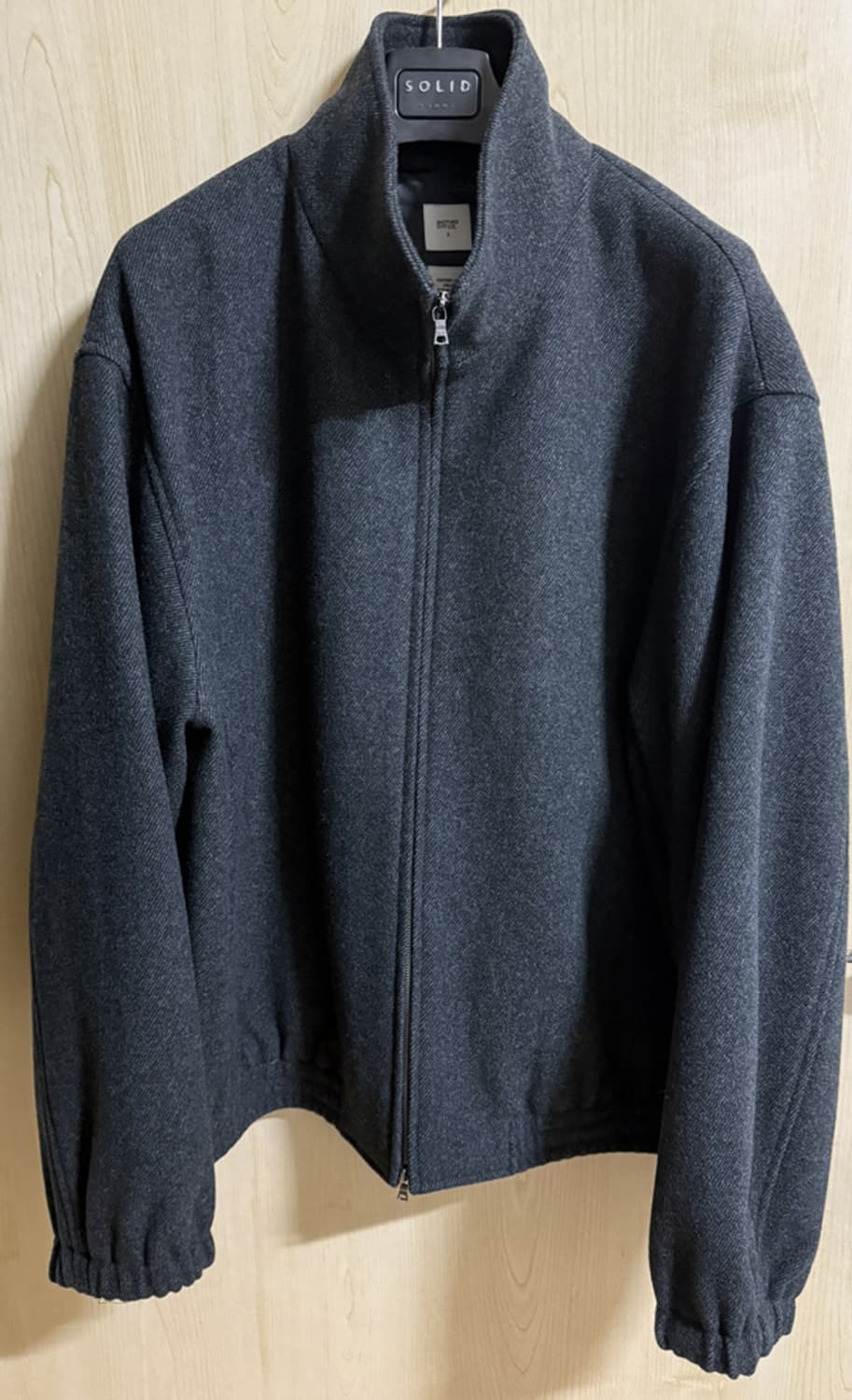 [2] 어나더오피스 25fw 라이브러리 울 트랙 블루종 캐비어 상품이미지3