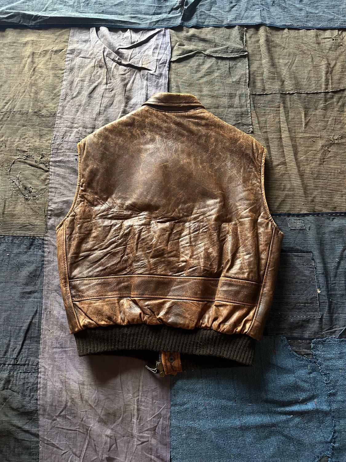 Vintage Avirex B-9 Leather Vest 상품이미지6