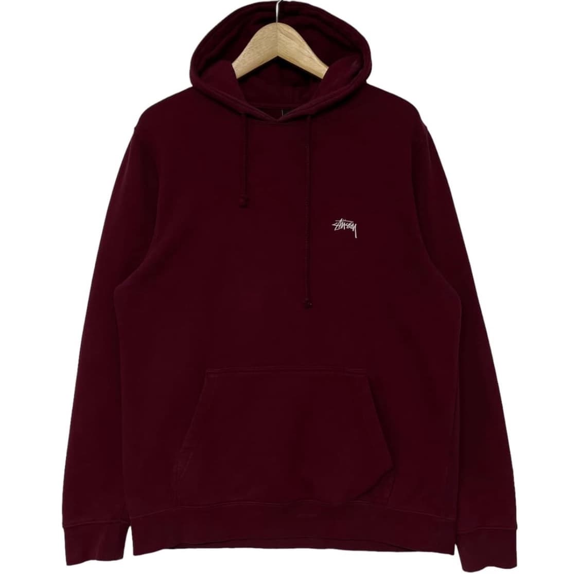 스투시 Stussy 트라이브 패치 로고 후드티 버건디 상품이미지2