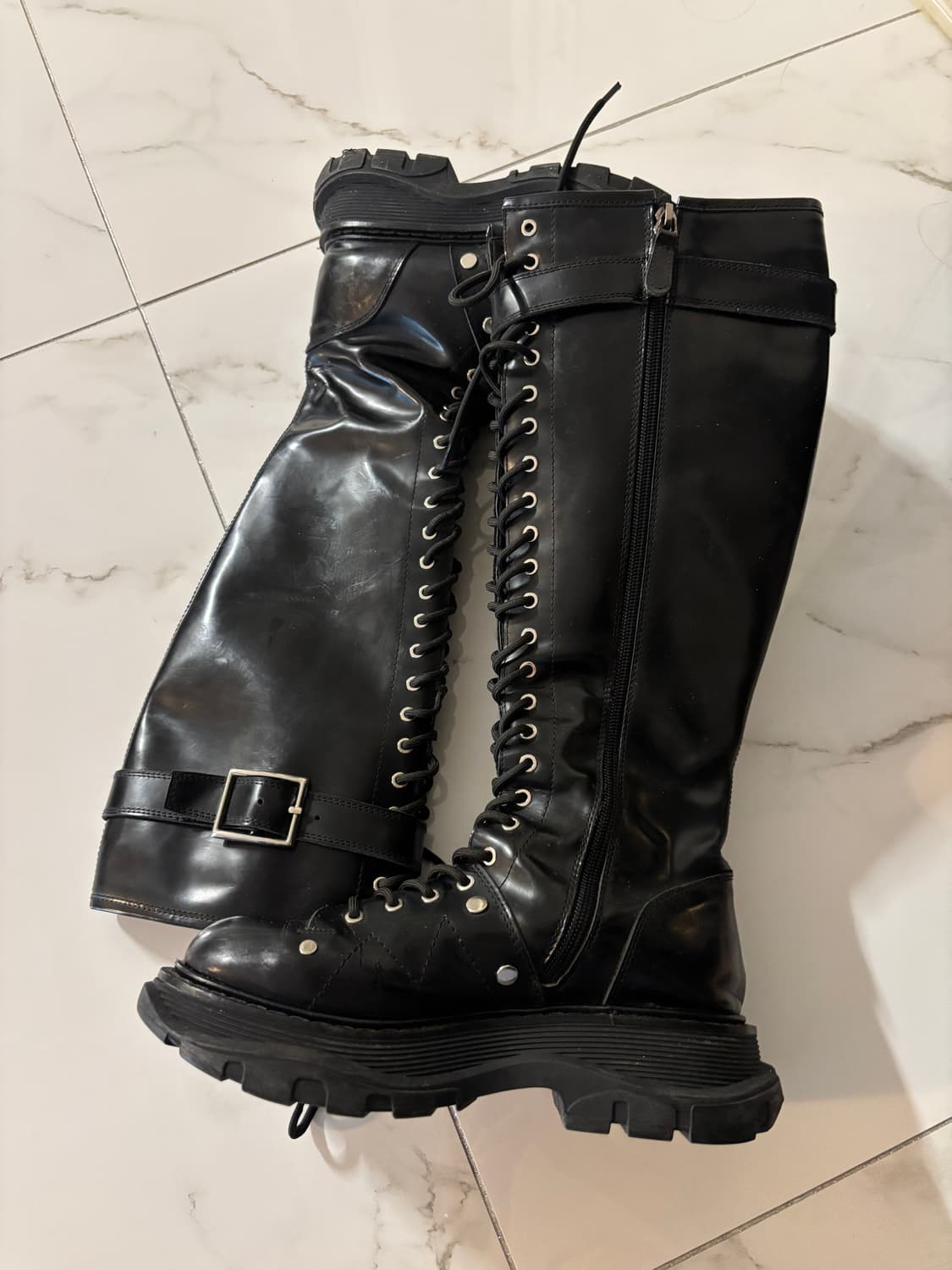 알렉산더맥퀸 레이스업 부츠 36 상품이미지2
