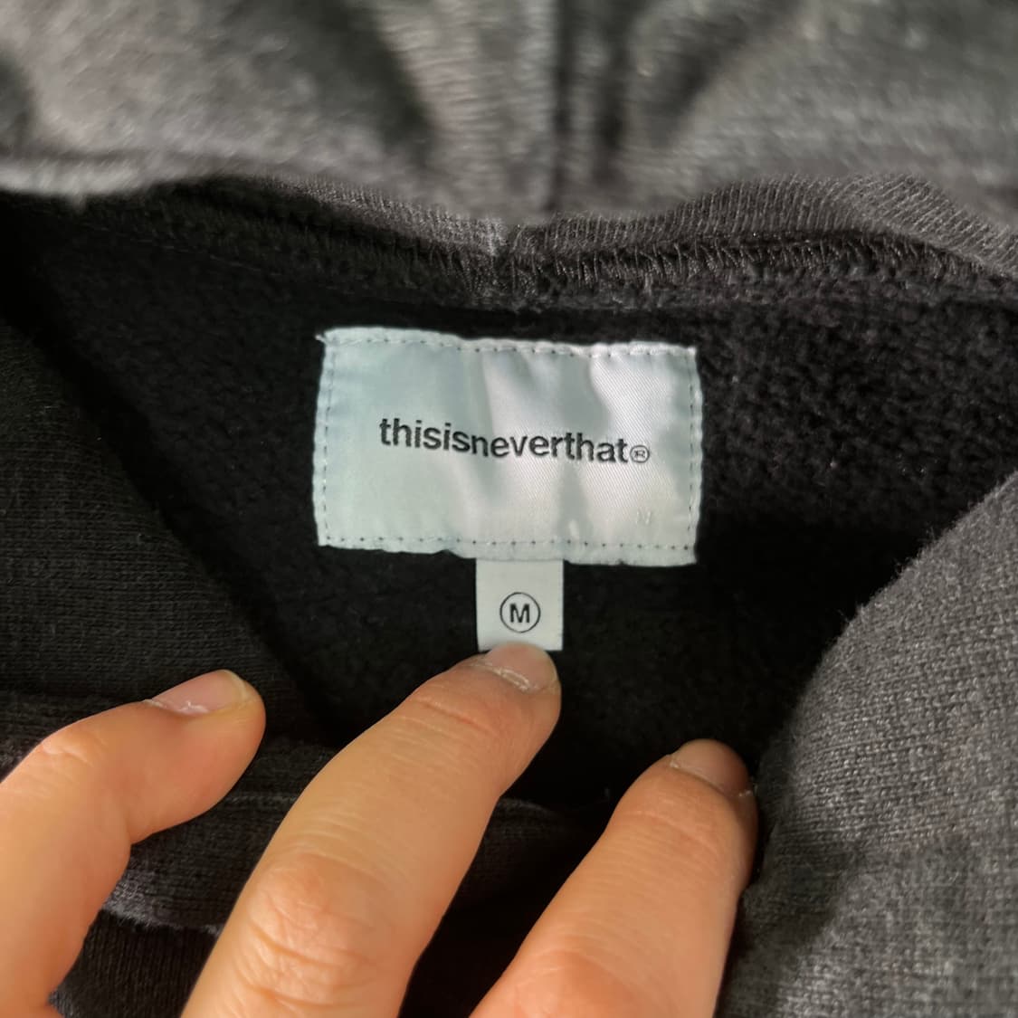 100 디스이즈네버댓 백로고 후드티 상품이미지4