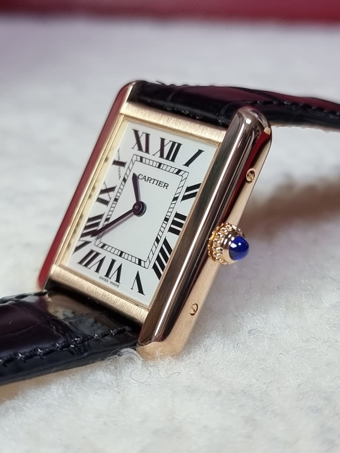 까르띠에 탱크솔로 18K 로즈골드 SM 시계 (남녀공용) 20년 상품이미지3