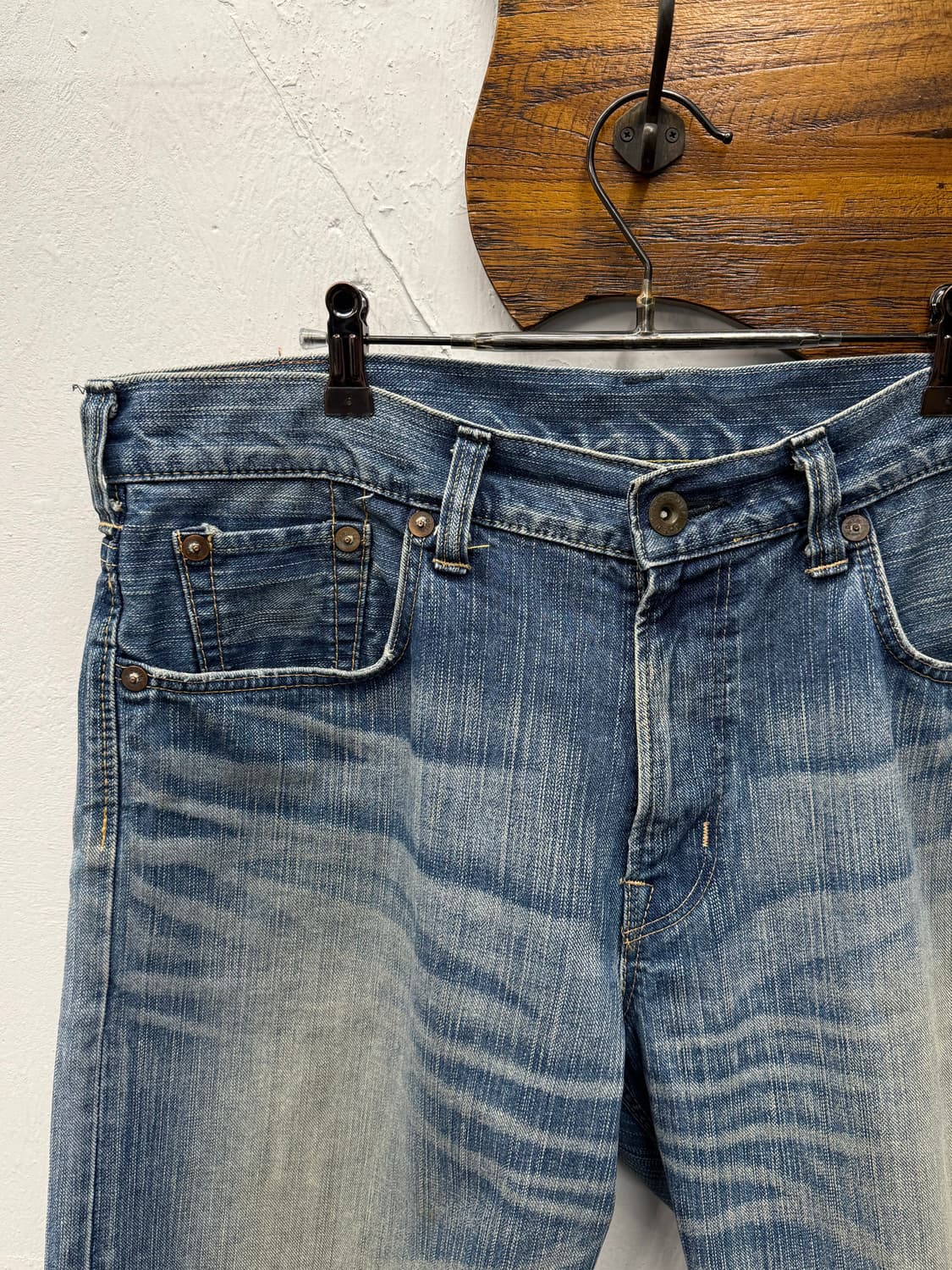 Edwin Cinch Back Denim Shorts 상품이미지6