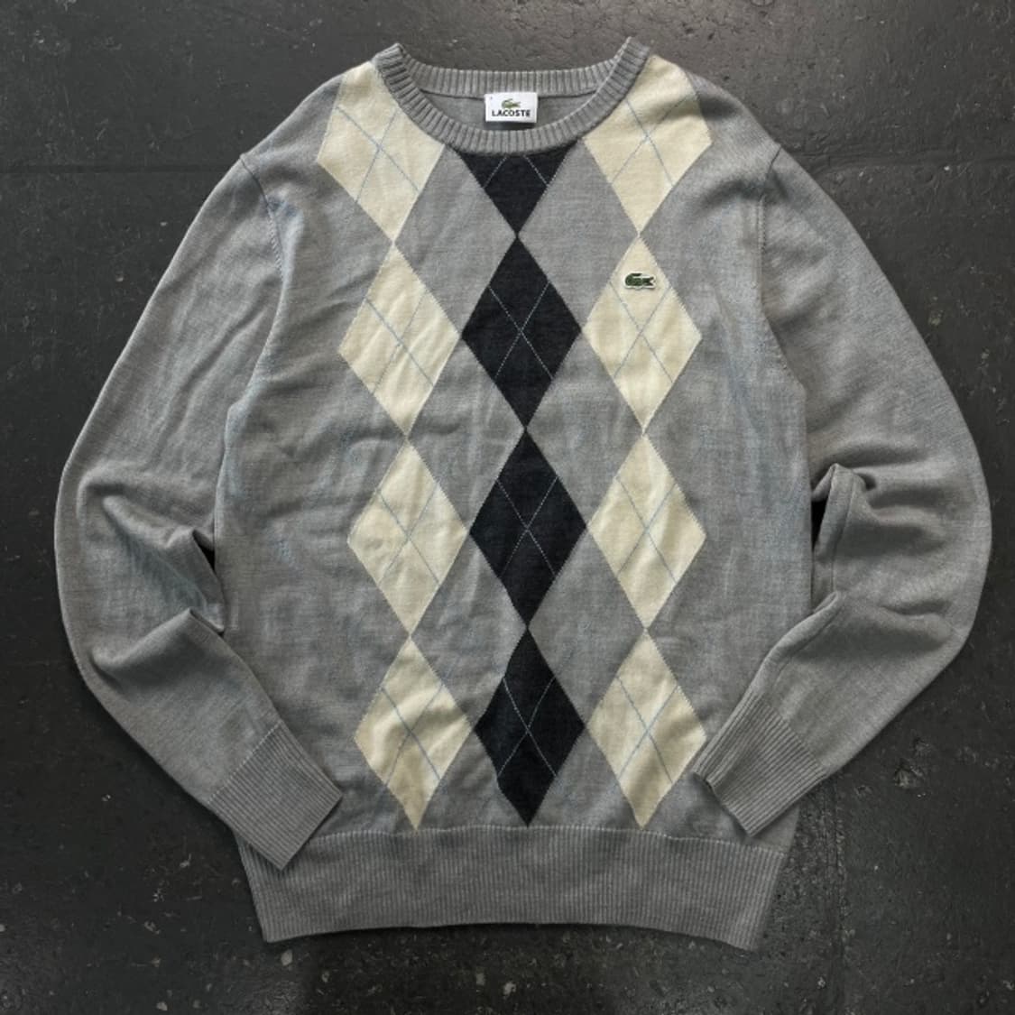 95 라코스테 아가일 니트  상품이미지1