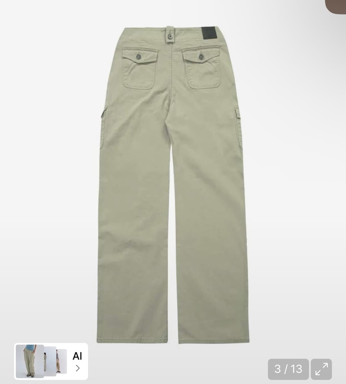 애즈온 JED CARGO PANTS /BEIGE /S사이즈 카고바지 상품이미지3