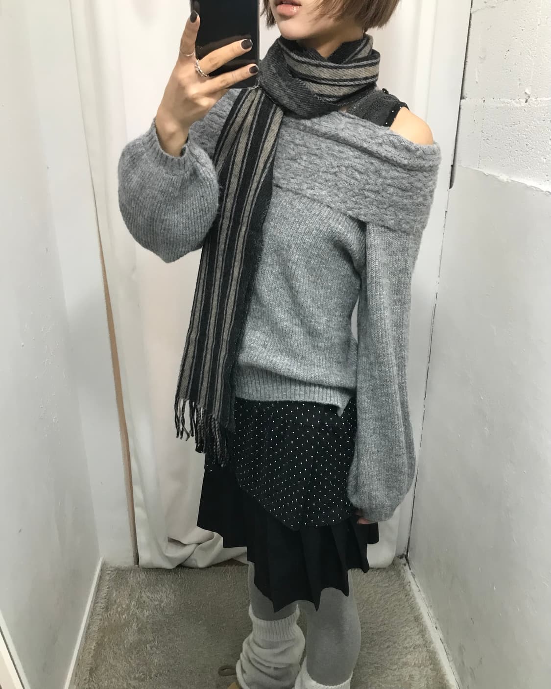 🐈‍⬛그레이 오프숄더 코디 세트 🐈‍⬛ 상품이미지4