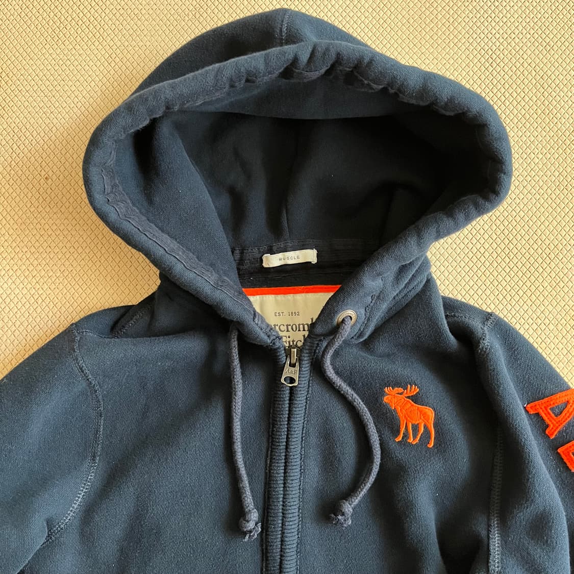 M) 아베크롬비 자수로고 후드집업 상품이미지4