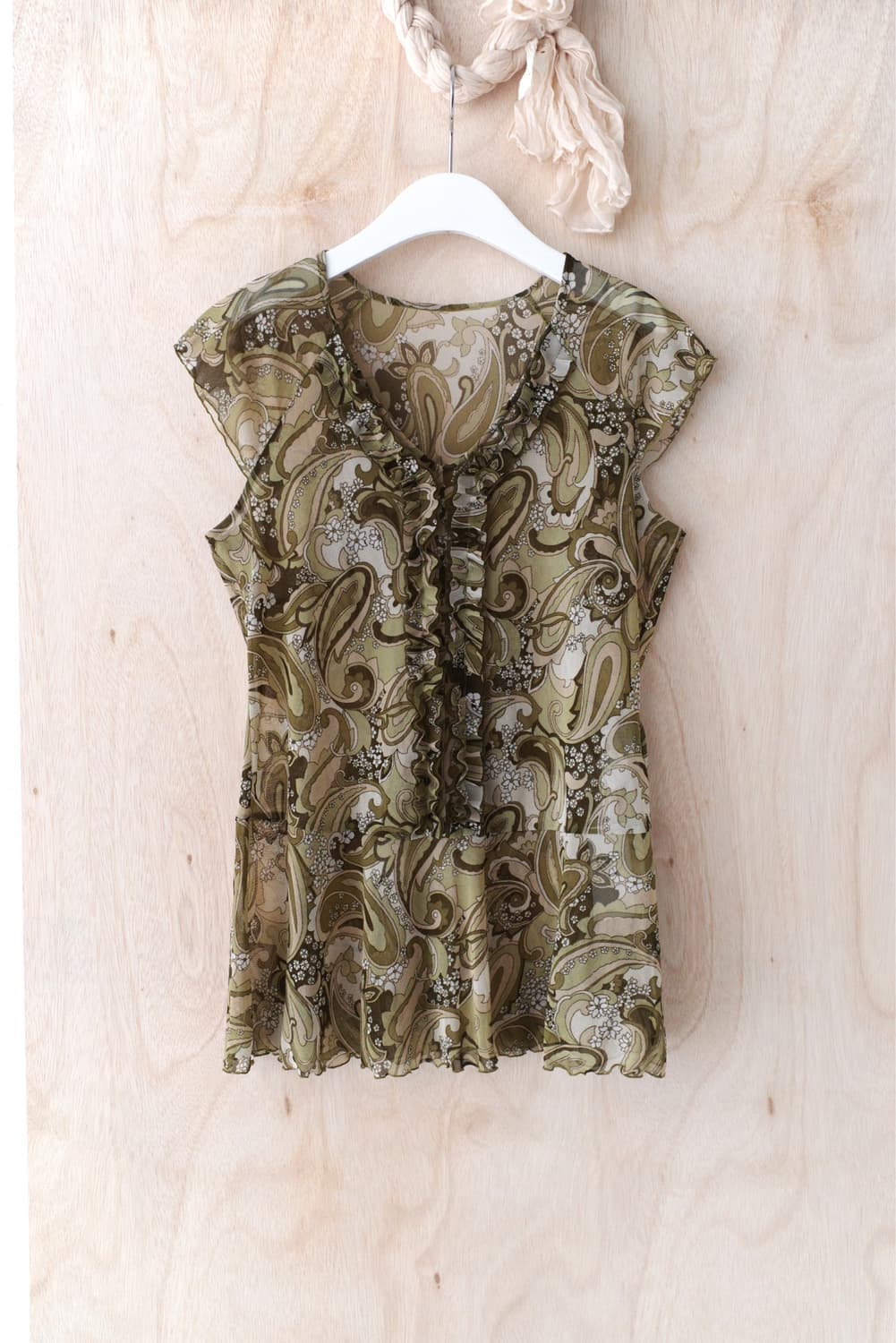 paisley frill half blouse 상품이미지1